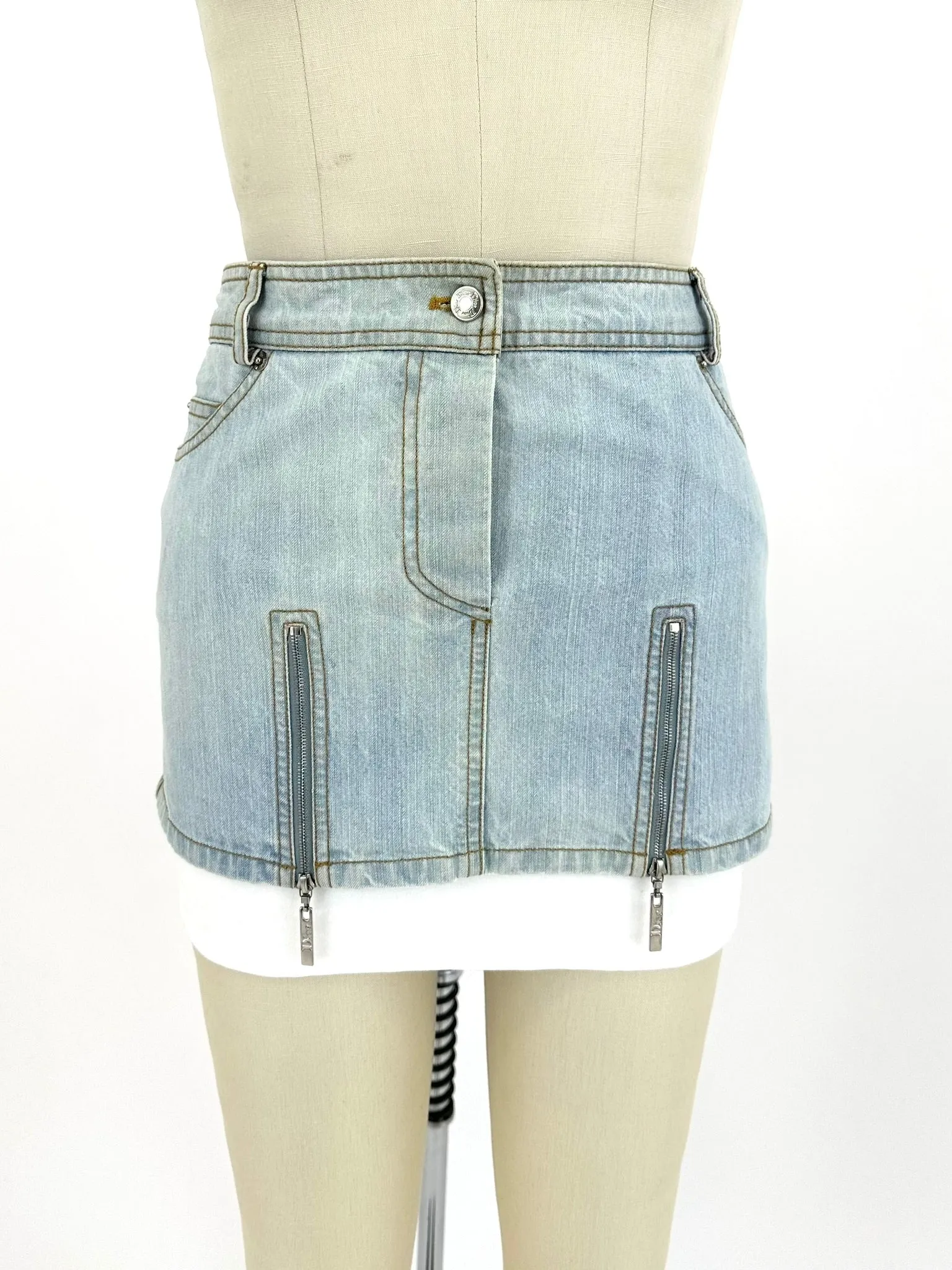 2005 Christian Dior Boutique Denim Mini Skirt*
