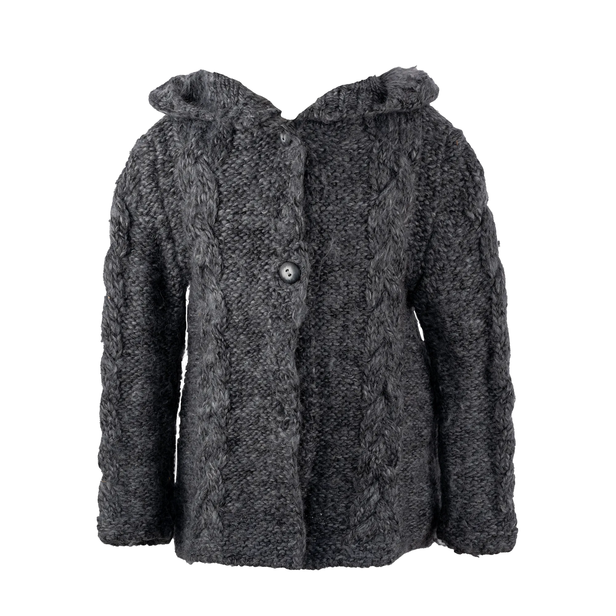[3/4y] Buho Barcelona Chunky Knit Wool Blend Cardigan/Jacket
