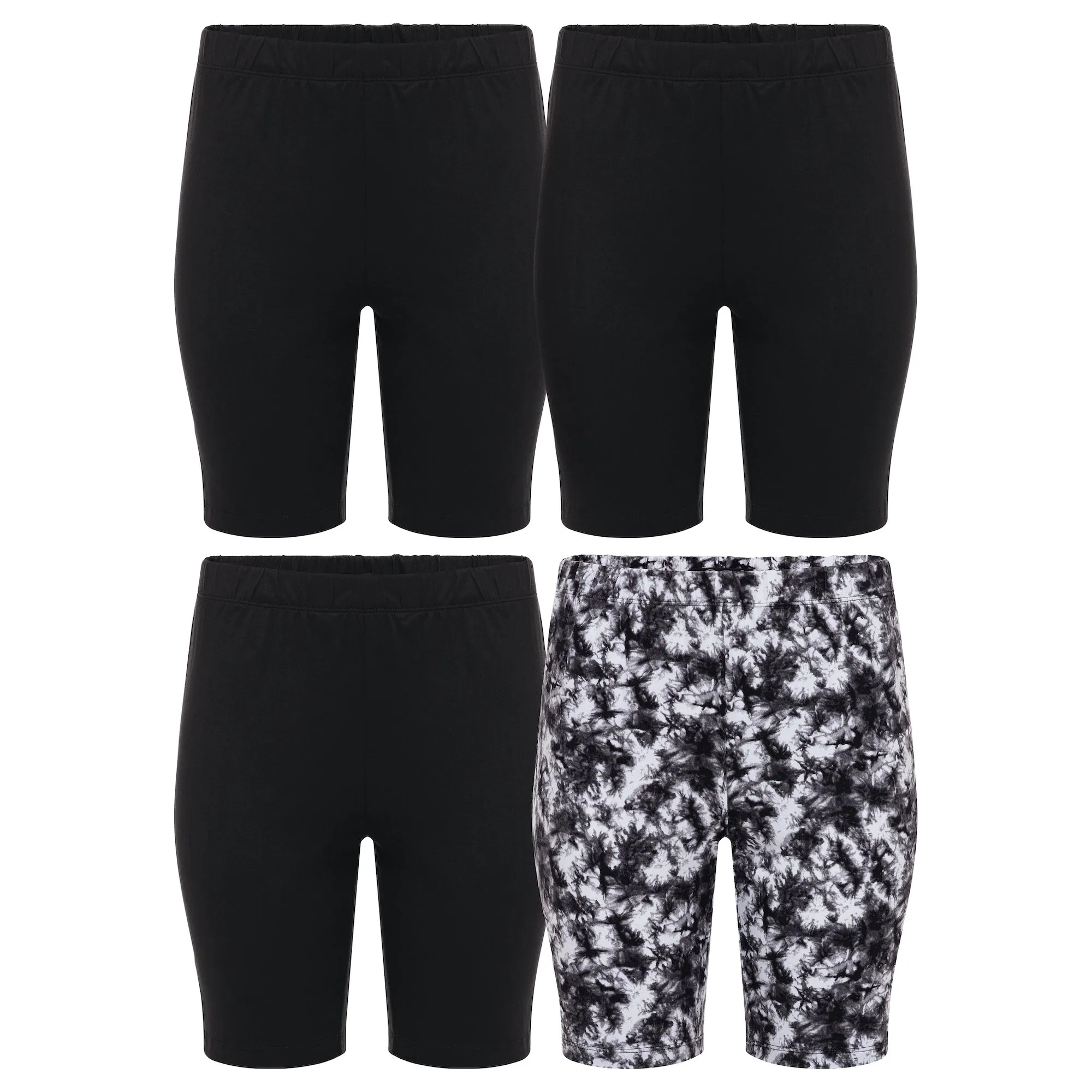 4 Pack Yummy Butter Soft Slim Fit Lounge Shorts