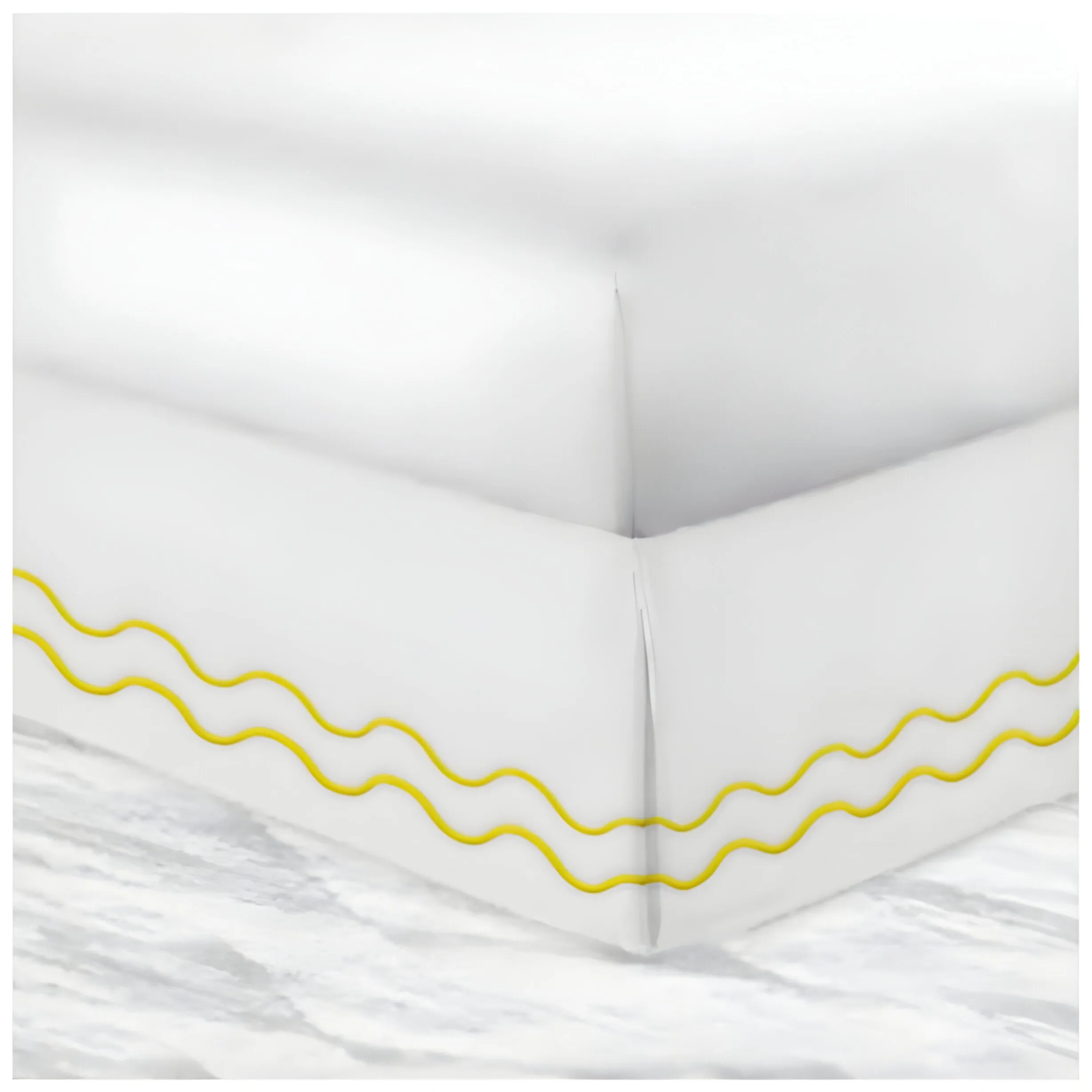 400TC Cotton Double Wavy Embroidered Tailored Bed Skirt