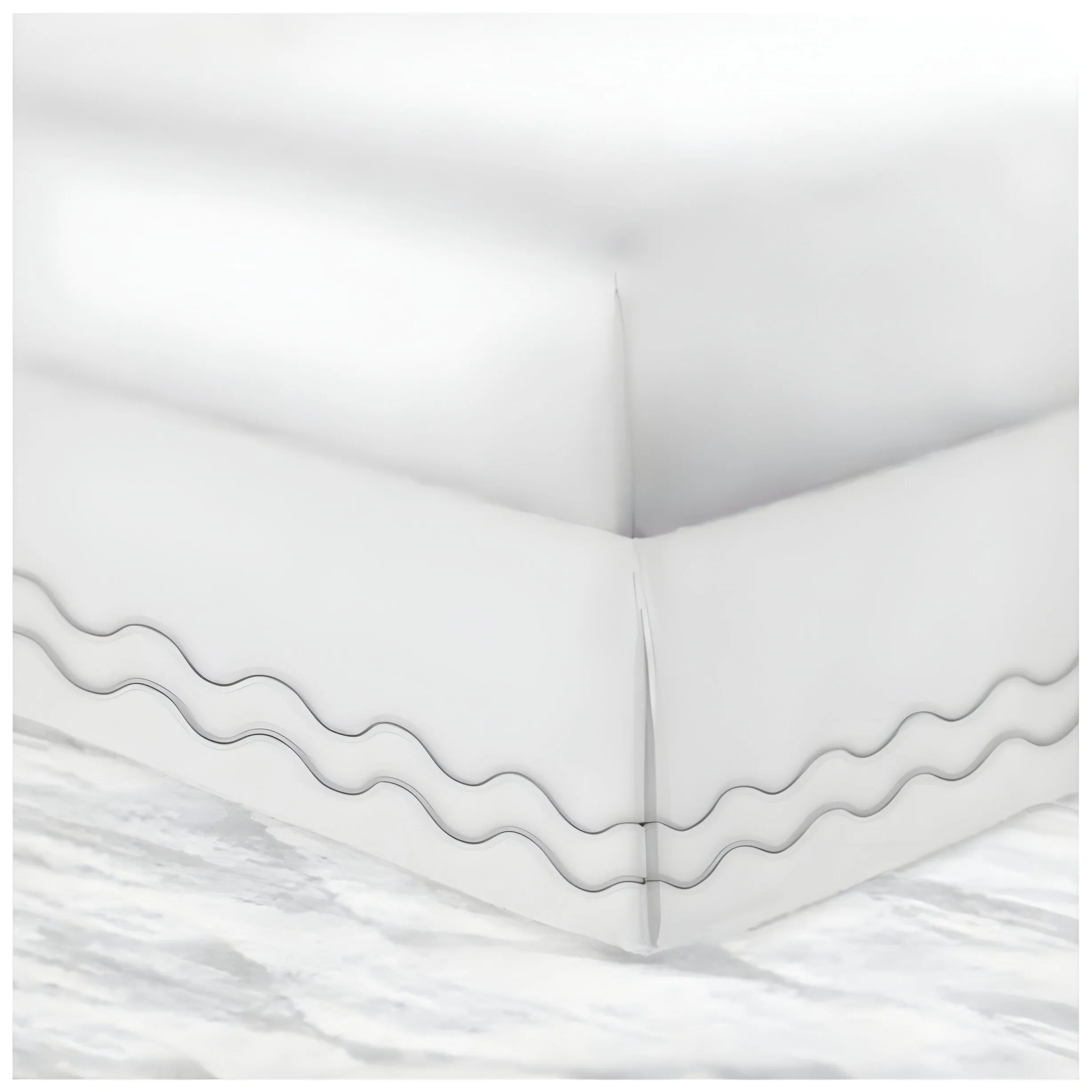 400TC Cotton Double Wavy Embroidered Tailored Bed Skirt