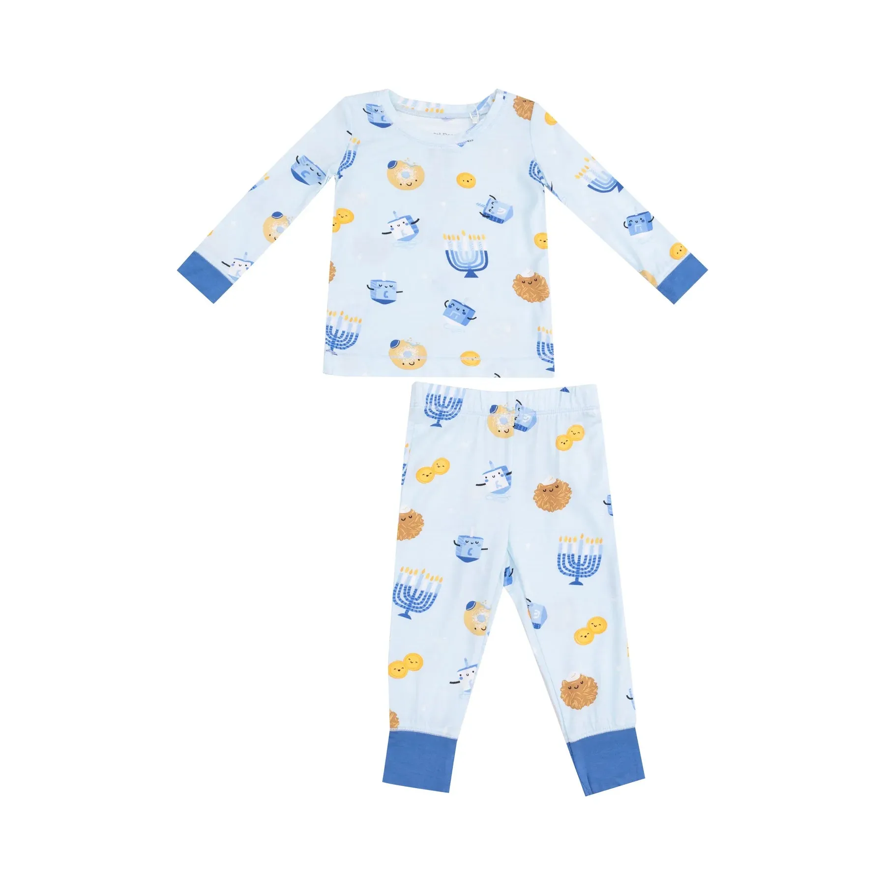 Angel Dear Hanukkah LS Loungewear Set Blue