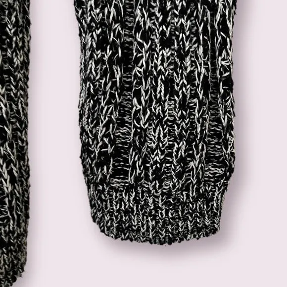 Anthropologie Long Oversized Knit Cardigan Grey Relaxed Fit Womens Size Large
