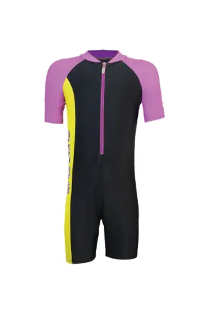 Arena Junior 1 Piece Short Sleeve Half Swimming Suit (AUV20311)