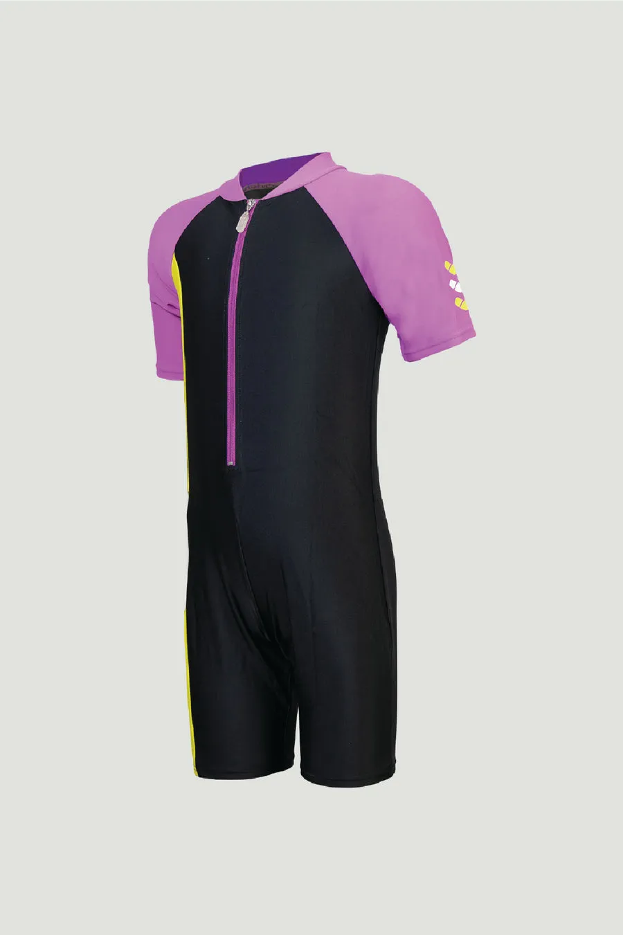 Arena Junior 1 Piece Short Sleeve Half Swimming Suit (AUV20311)