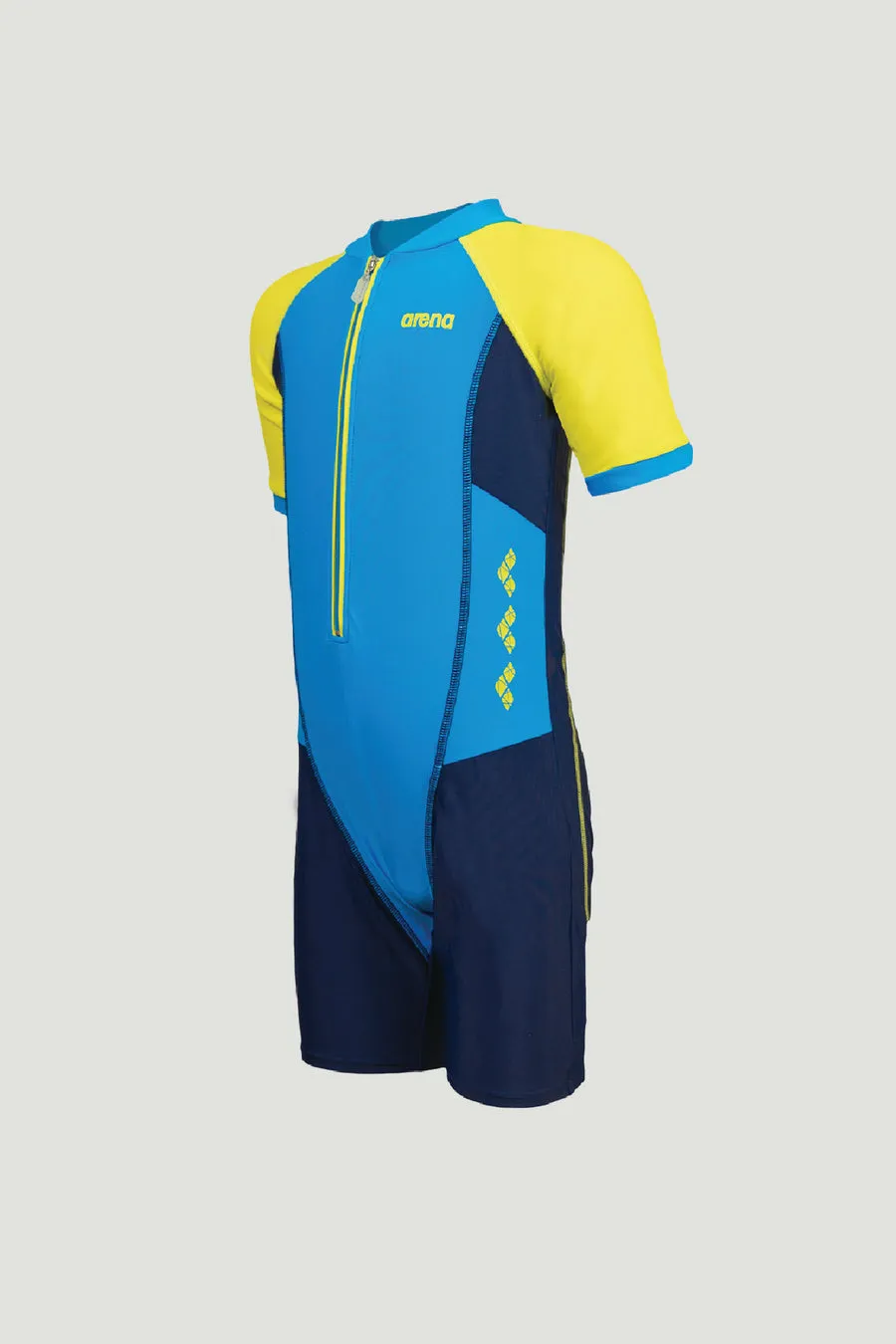 Arena Junior 1 Piece Short Sleeve Half Swimming Suit (AUV20315)