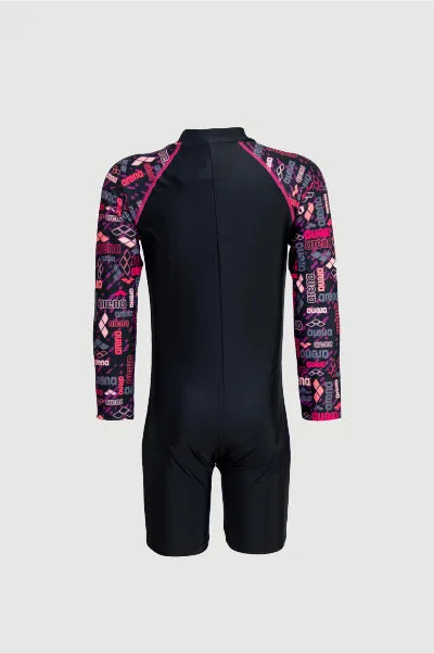 Arena Junior One Piece UV Long Sleeve Half Swimming Suit