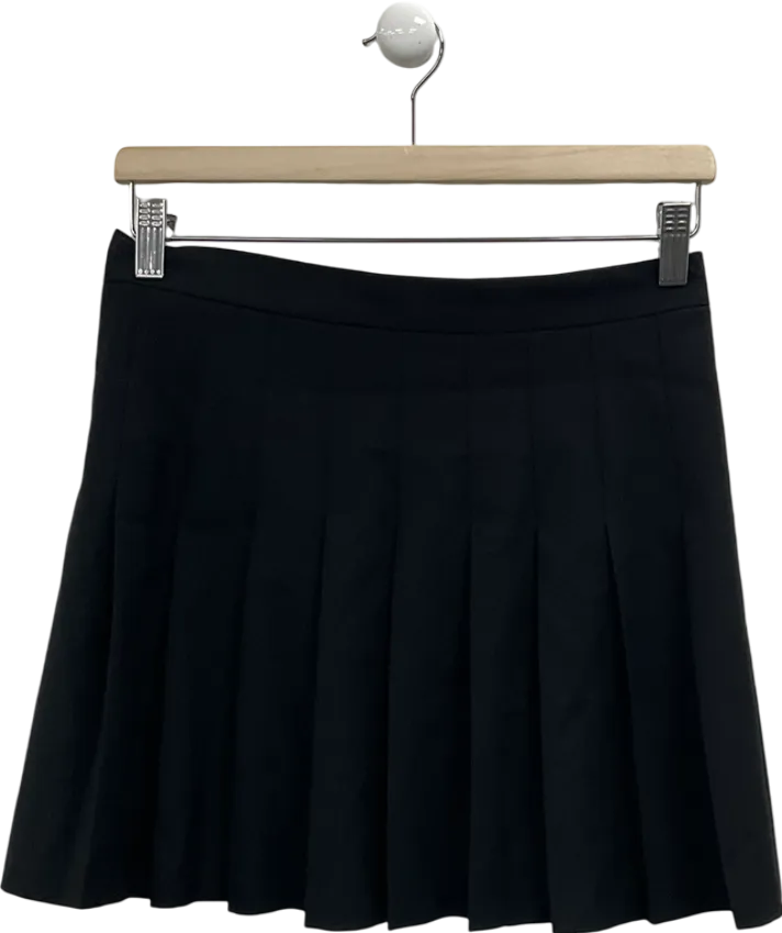 ASOS Black Plated Mini Skirt UK 10