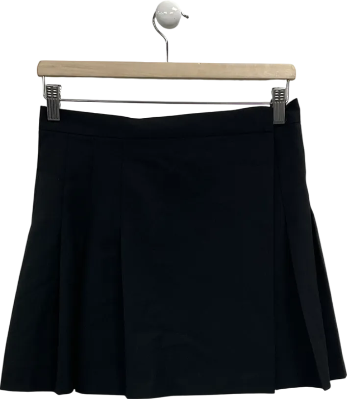 ASOS Black Plated Mini Skirt UK 10