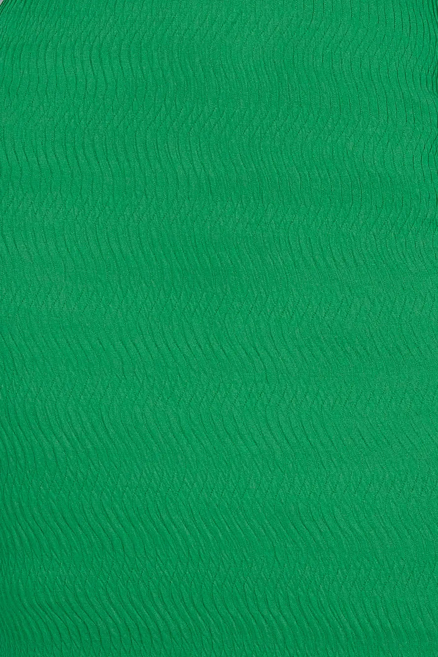 At The Resort Midi Dress Green