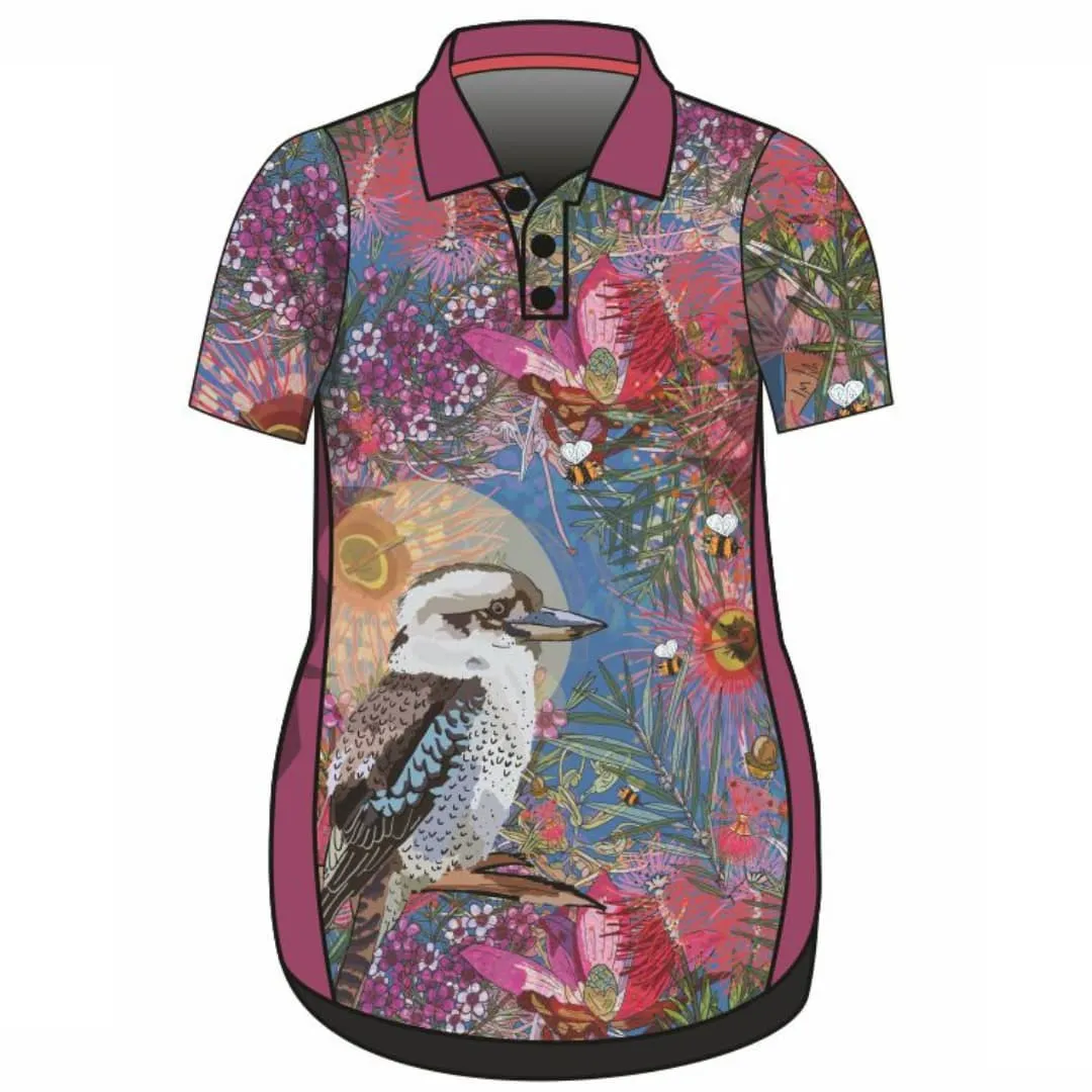 Australian | Birds Kookaburra Pink Lifestyle Fishing Dress ★Pre-Order★