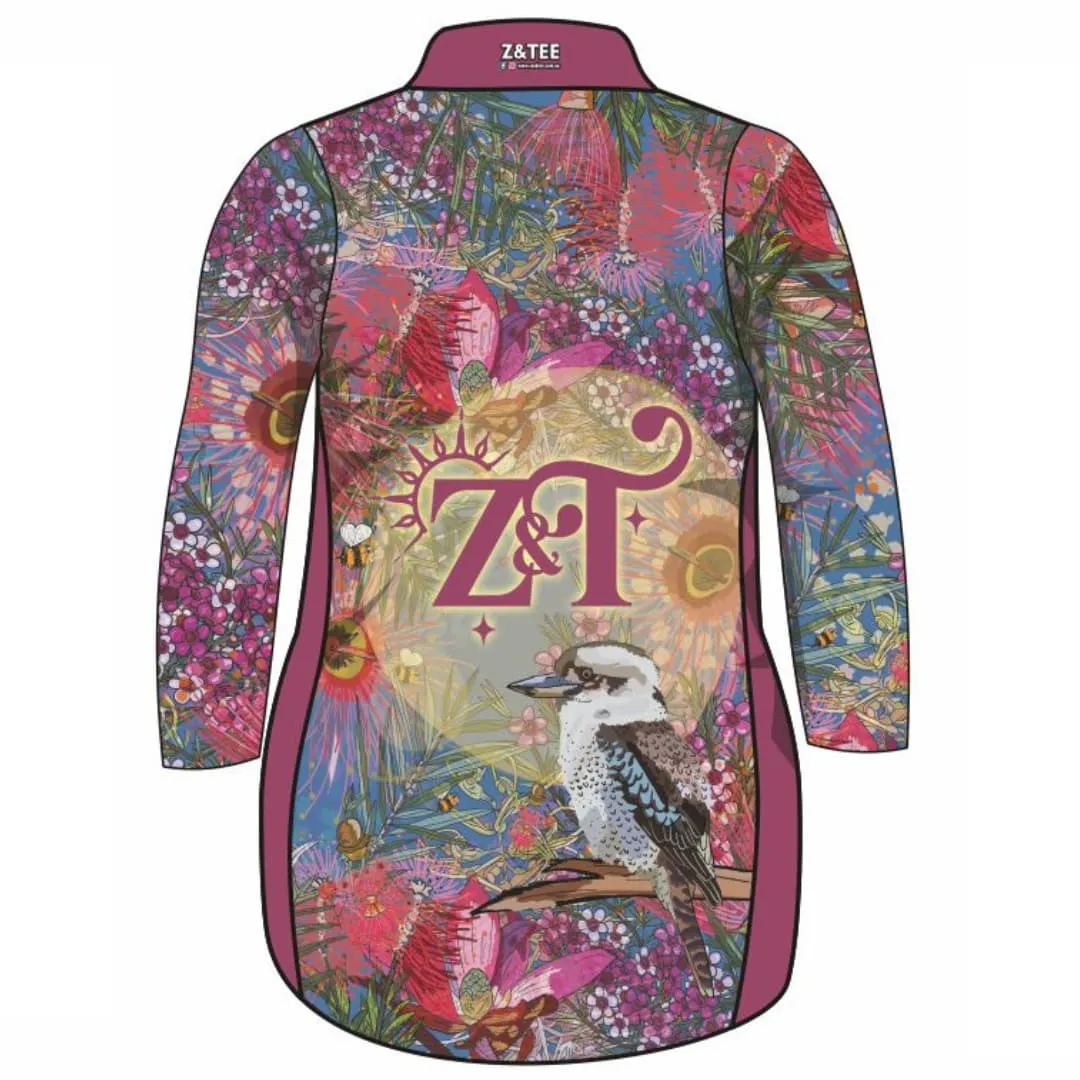 Australian | Birds Kookaburra Pink Lifestyle Fishing Dress ★Pre-Order★
