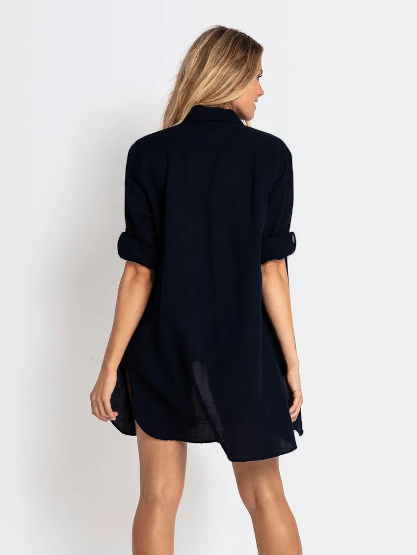 Azura Button Shirt Cover Up