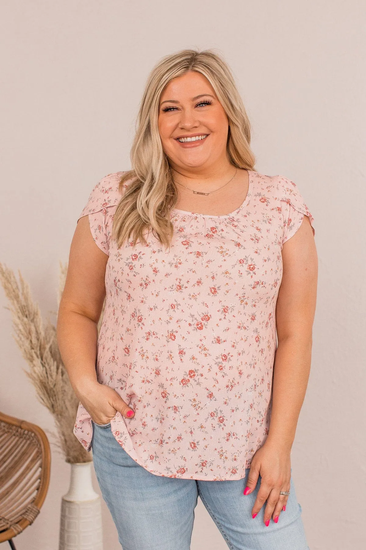 Back To The Start Floral Top- Pink