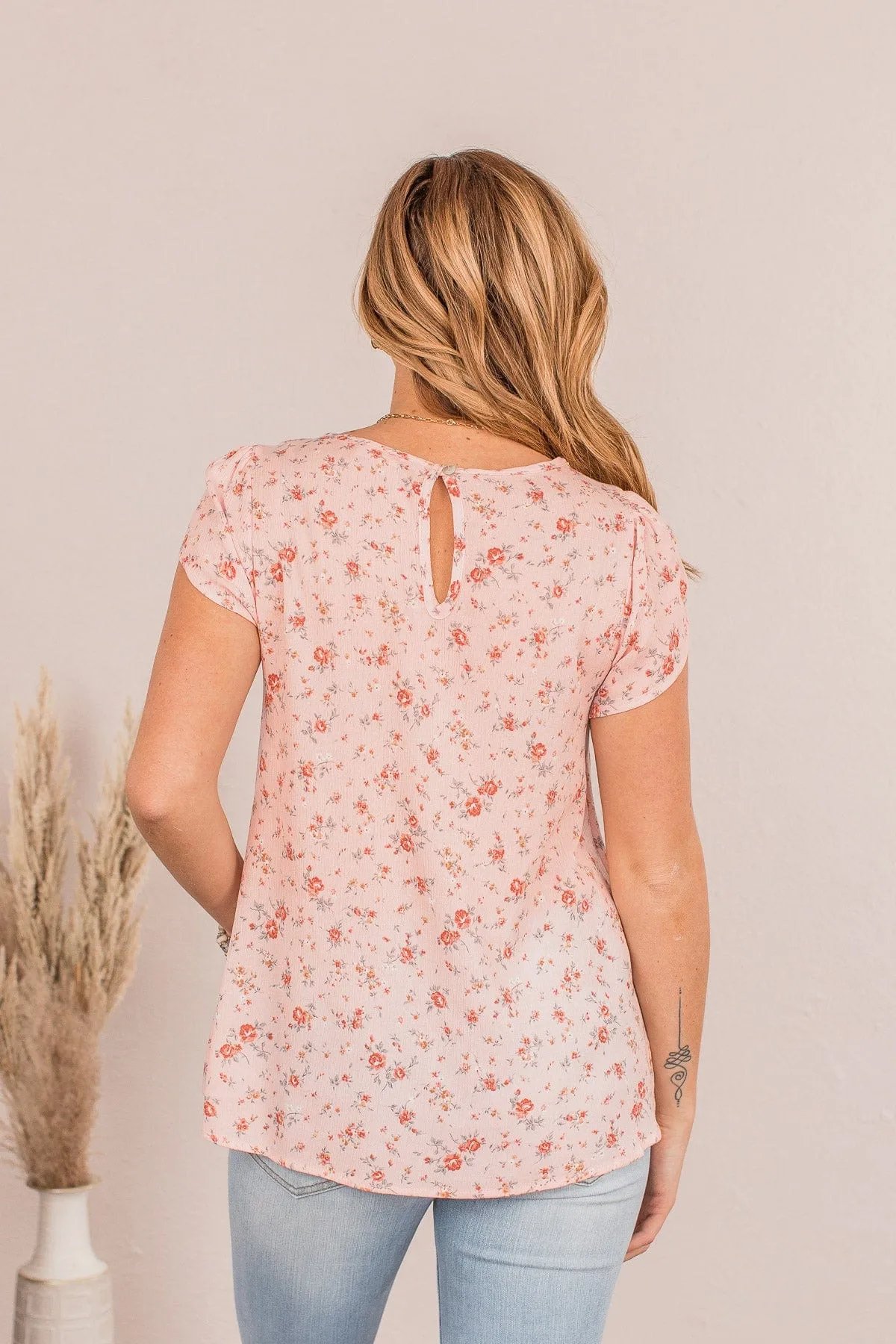 Back To The Start Floral Top- Pink