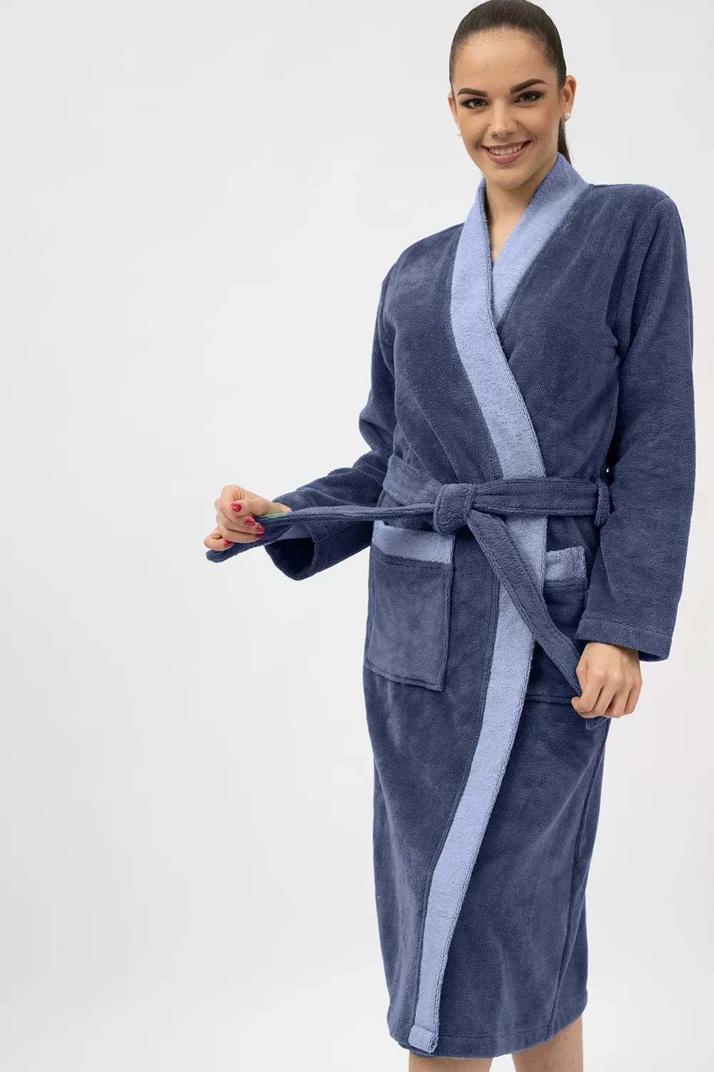 Bamboo Blend Long Kimono Robe