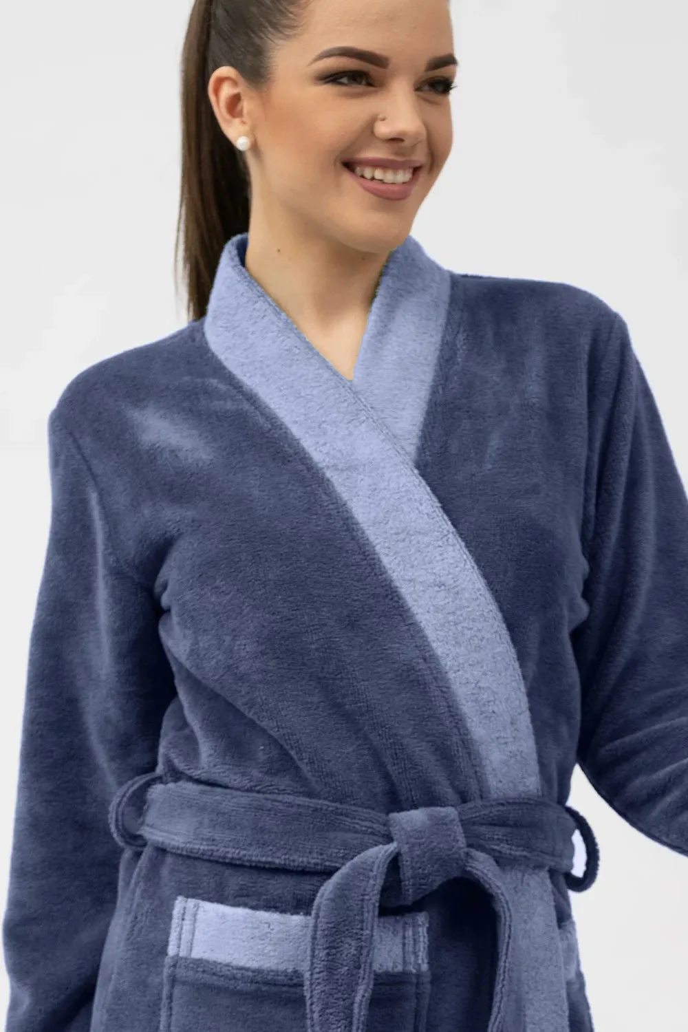Bamboo Blend Long Kimono Robe