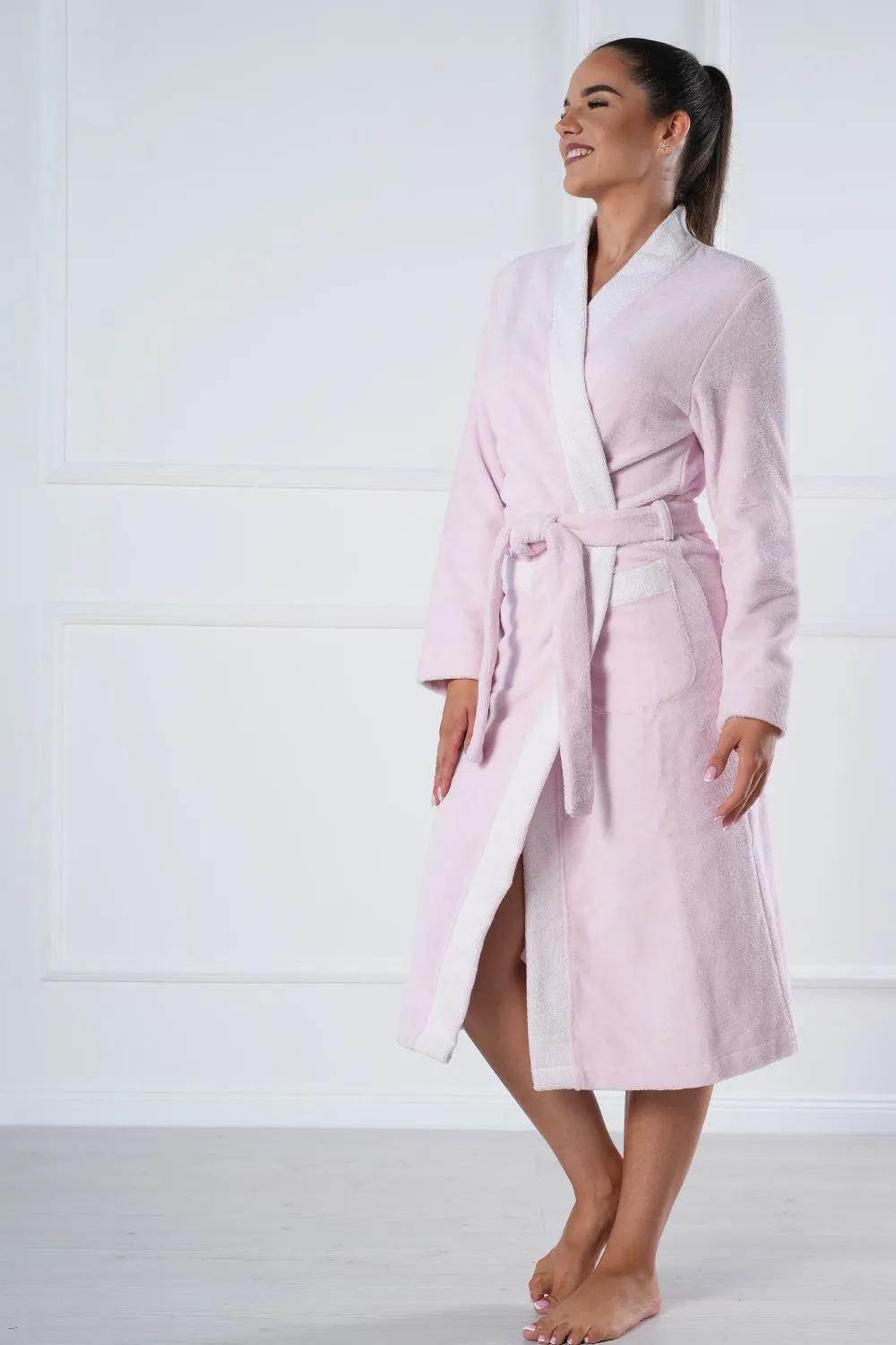 Bamboo Blend Long Kimono Robe