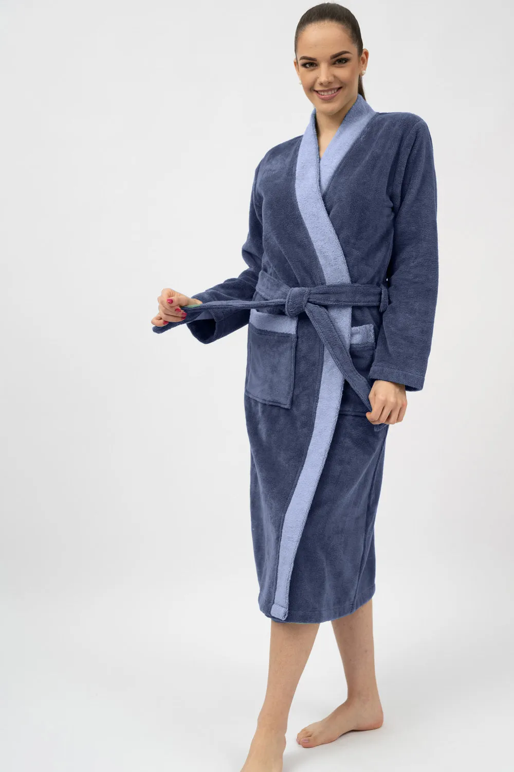 Bamboo Blend Long Kimono Robe