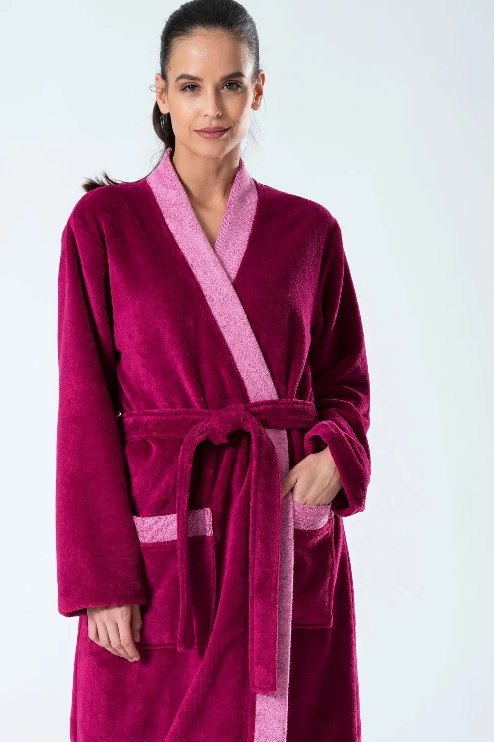 Bamboo Blend Long Kimono Robe
