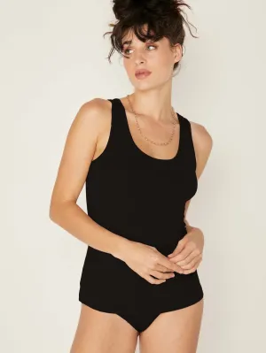 Bamboo Classic Singlet - Black