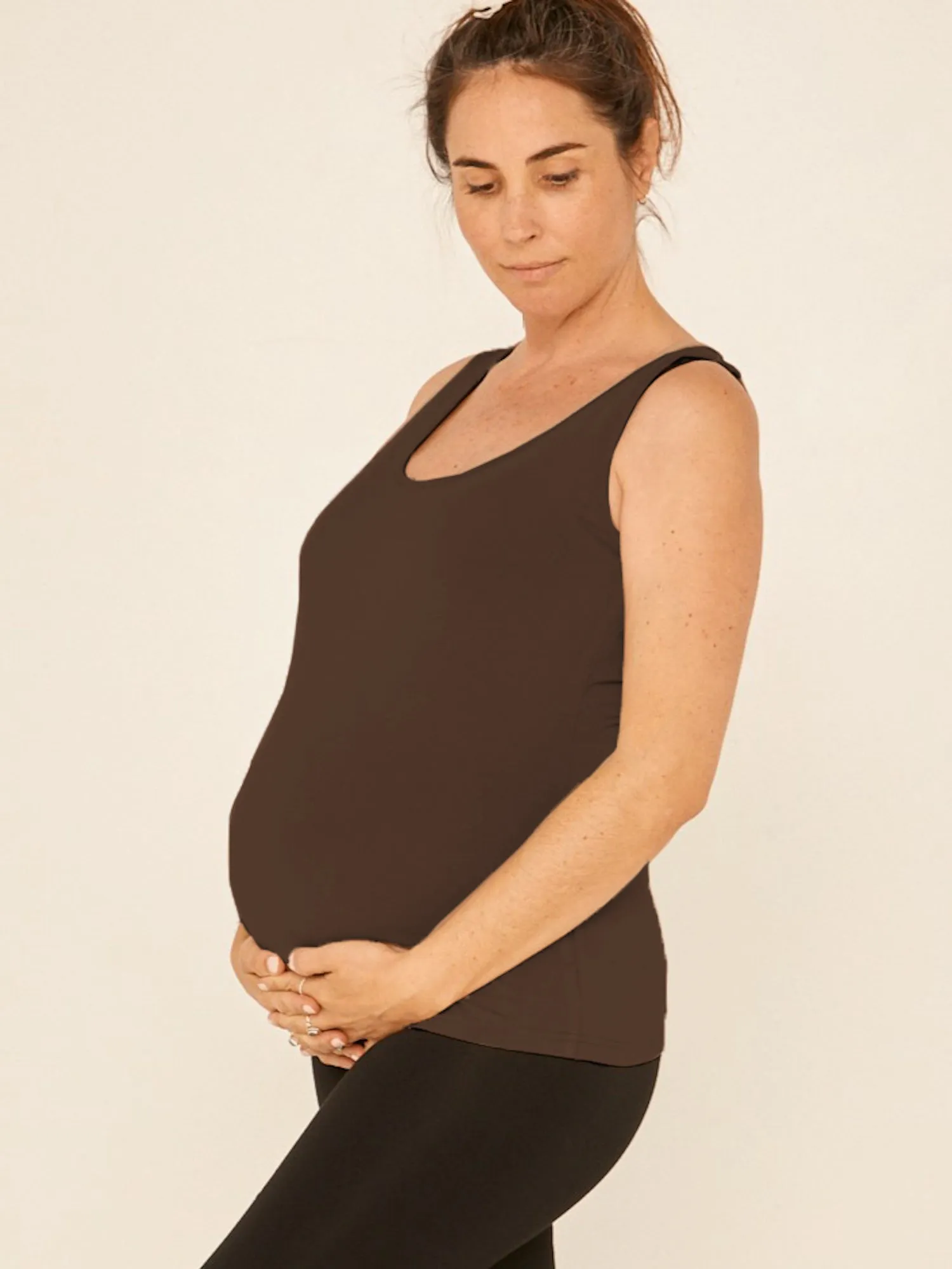 Bamboo Classic Singlet - Cocoa