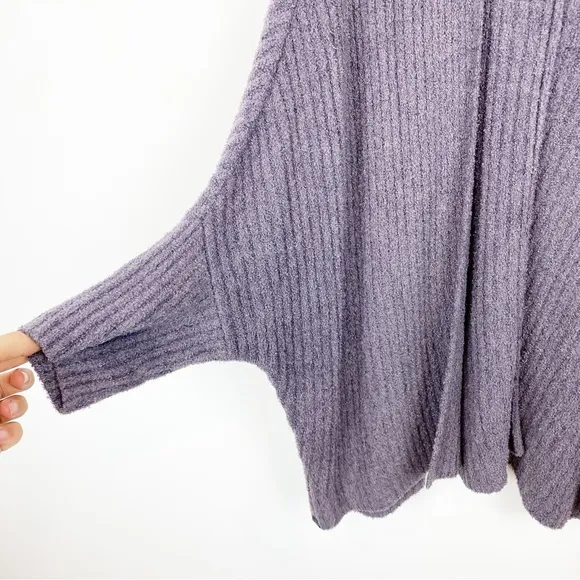 Barefoot Dreams | Cozychic Lite Ribbed Shrug Cardigan in Purple