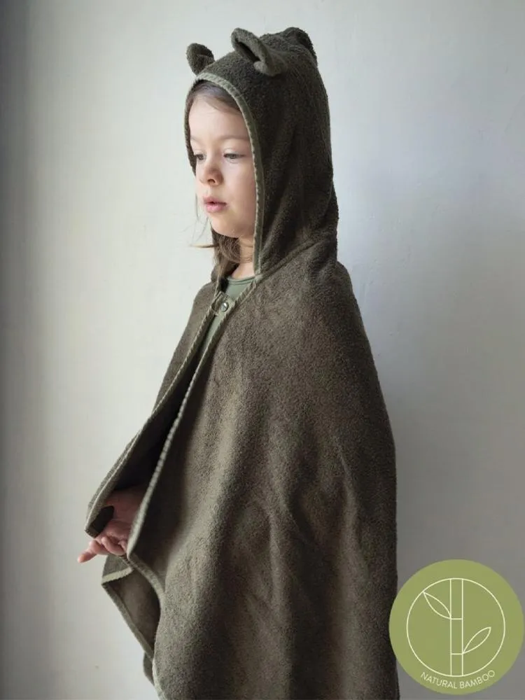 Bear Bamboo Hooded Towel
