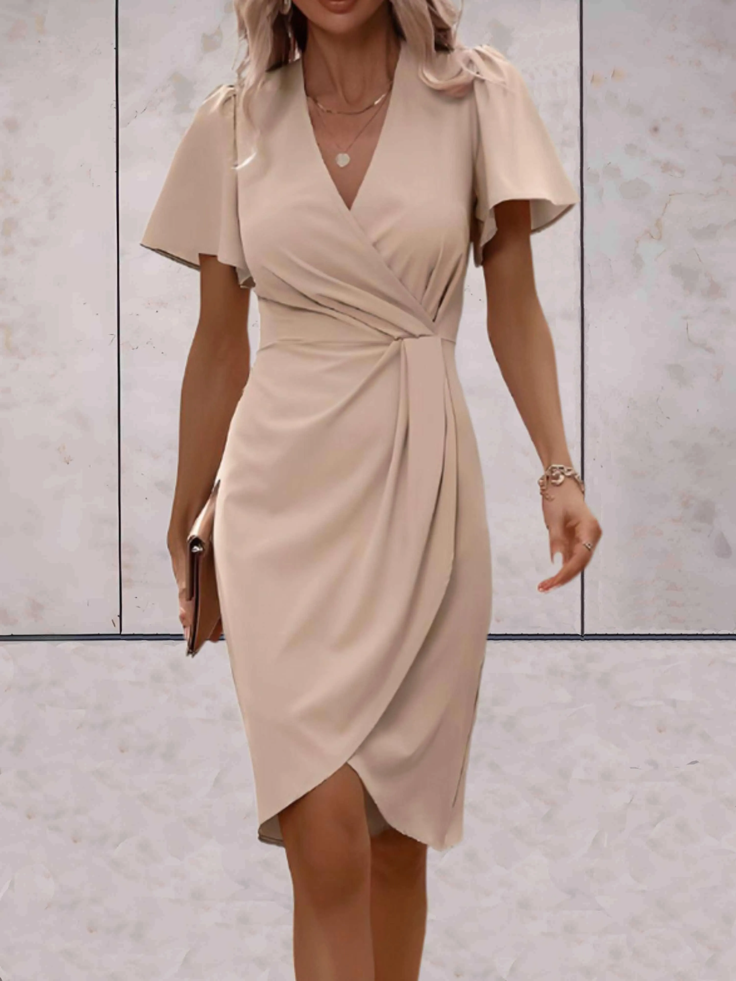 BIANCA | Classic Wrap Dress with V-Neckline