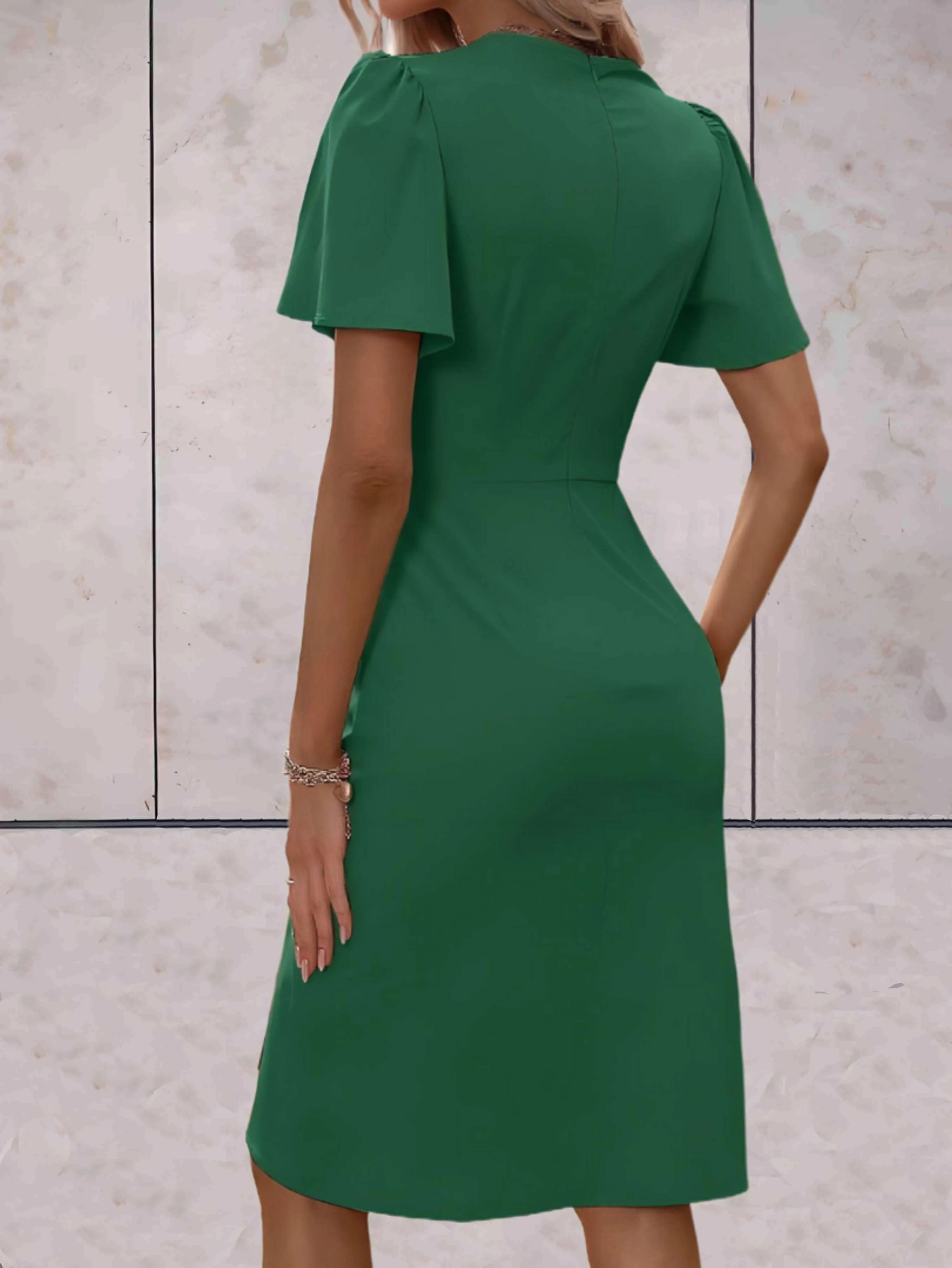 BIANCA | Classic Wrap Dress with V-Neckline