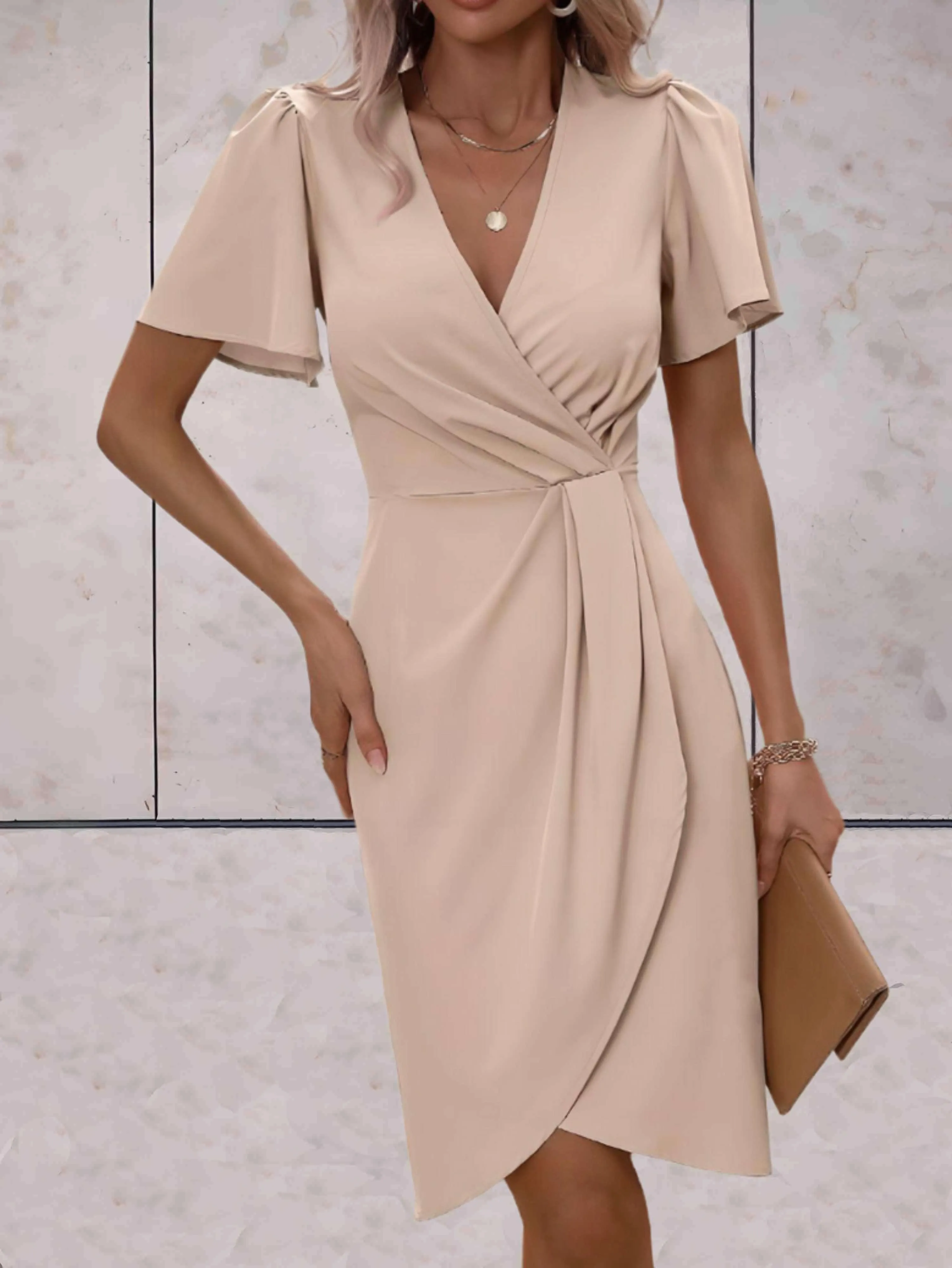 BIANCA | Classic Wrap Dress with V-Neckline