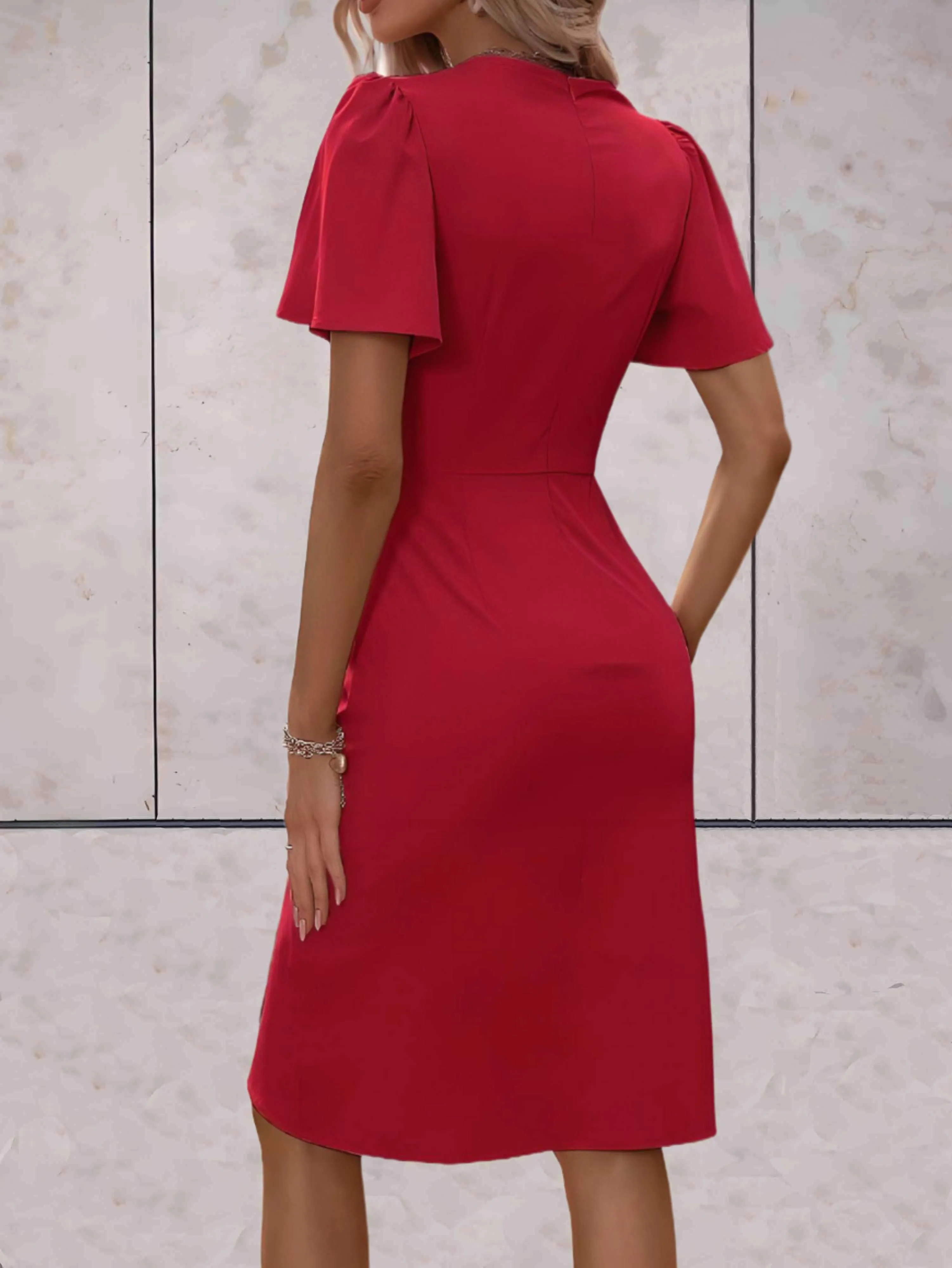 BIANCA | Classic Wrap Dress with V-Neckline