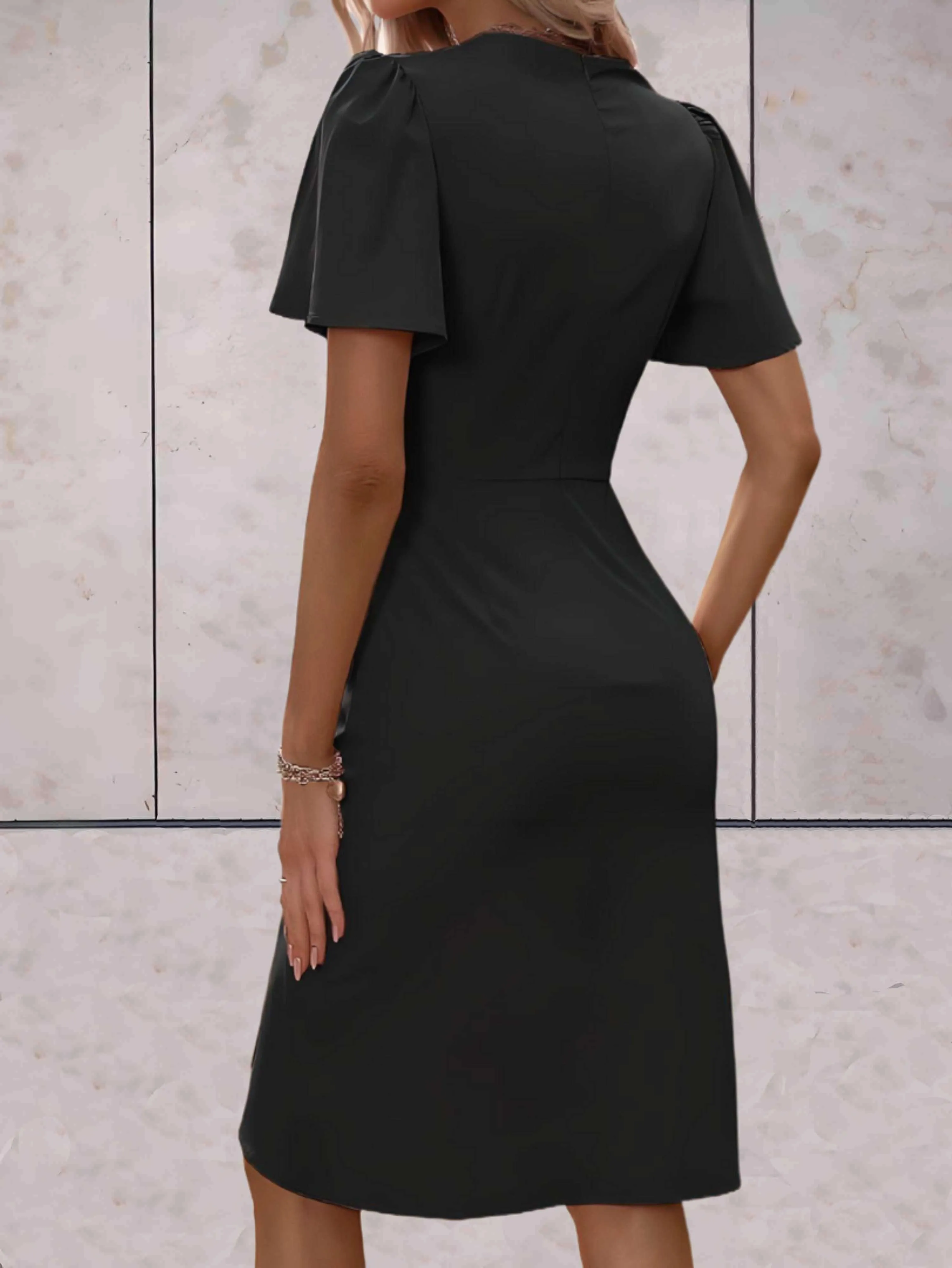 BIANCA | Classic Wrap Dress with V-Neckline