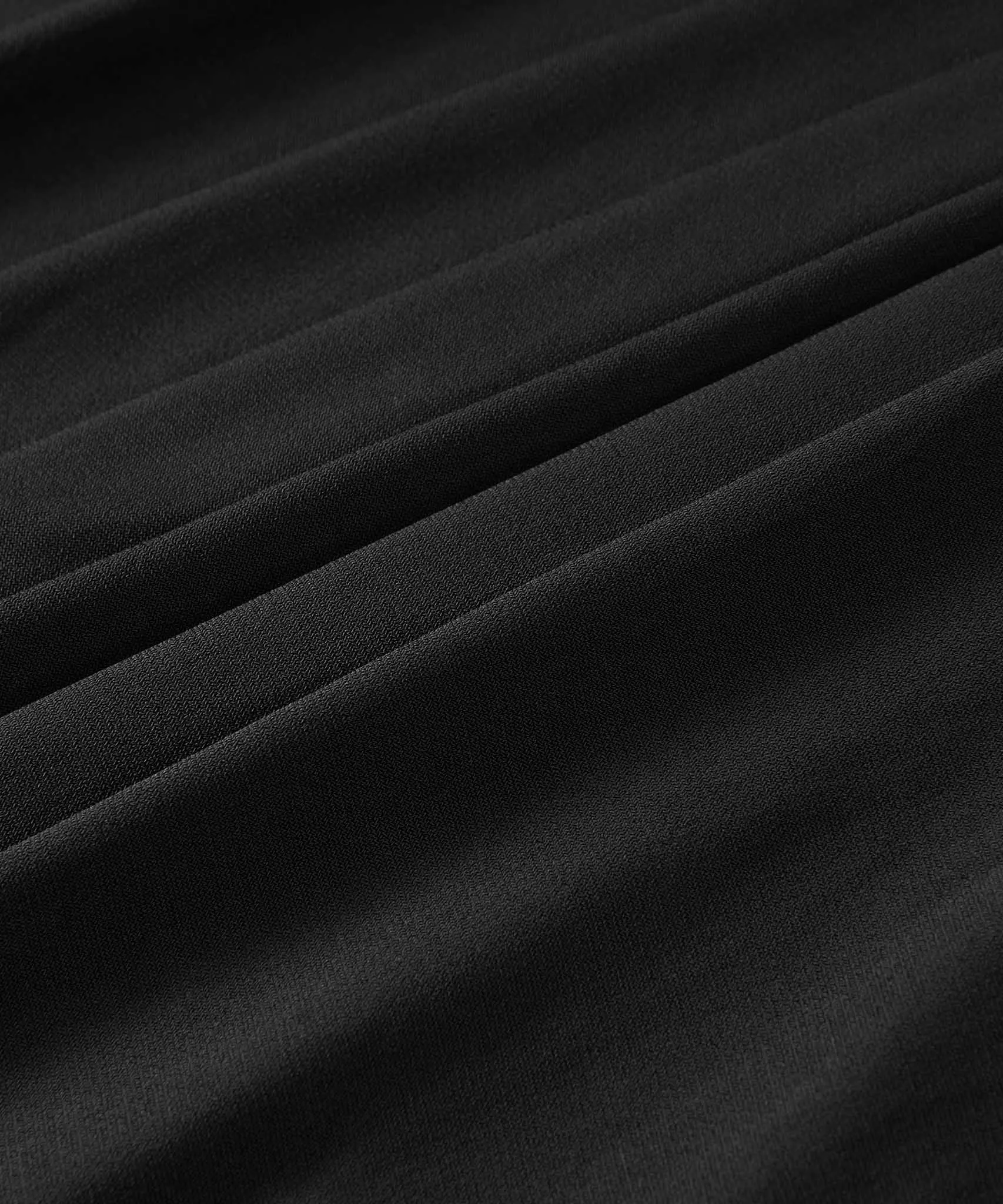 Black A-Line Jersey Maxi Skirt