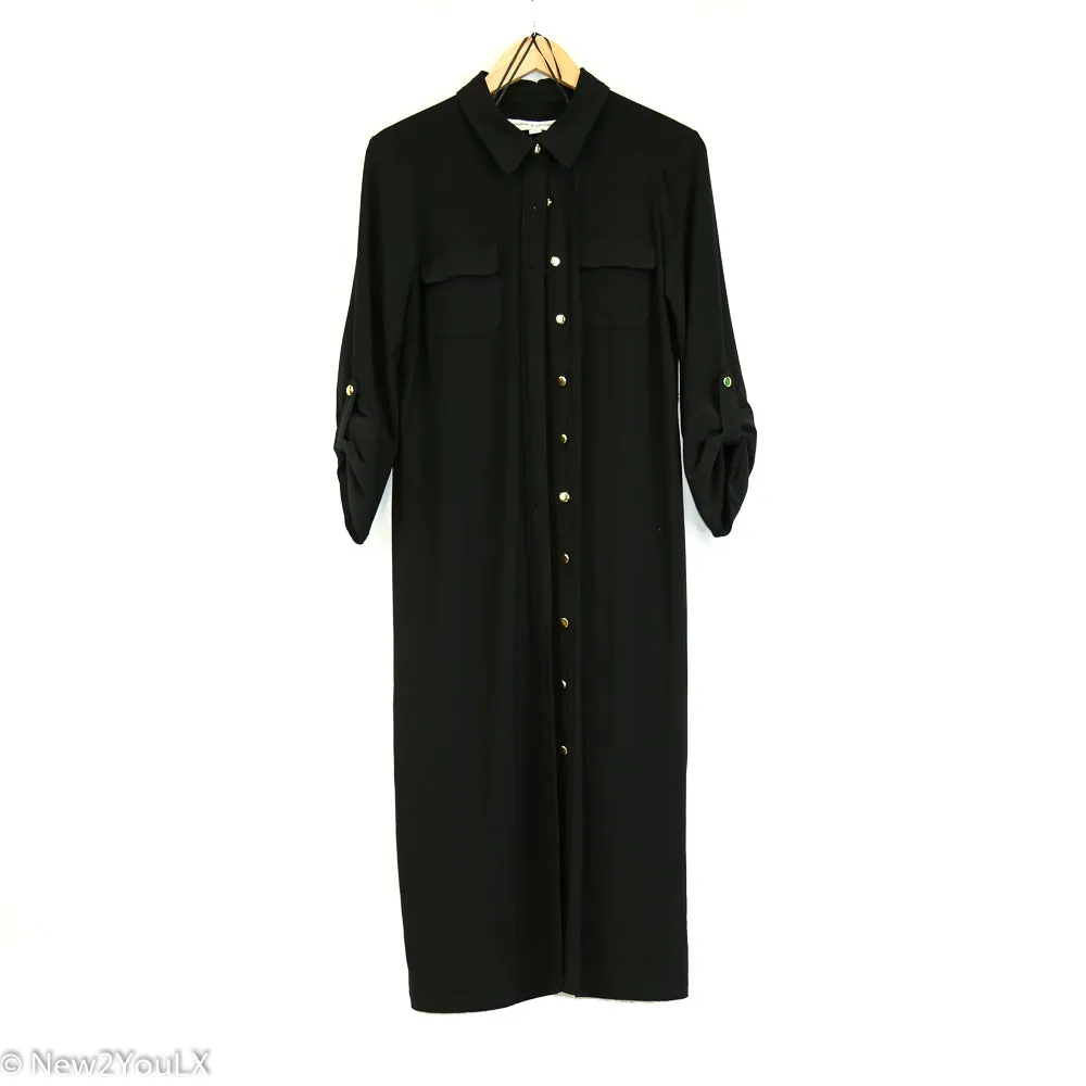Black Button Up Dress (Emma & Michele)