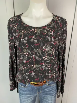 Black floral Decjuba Tops, 8