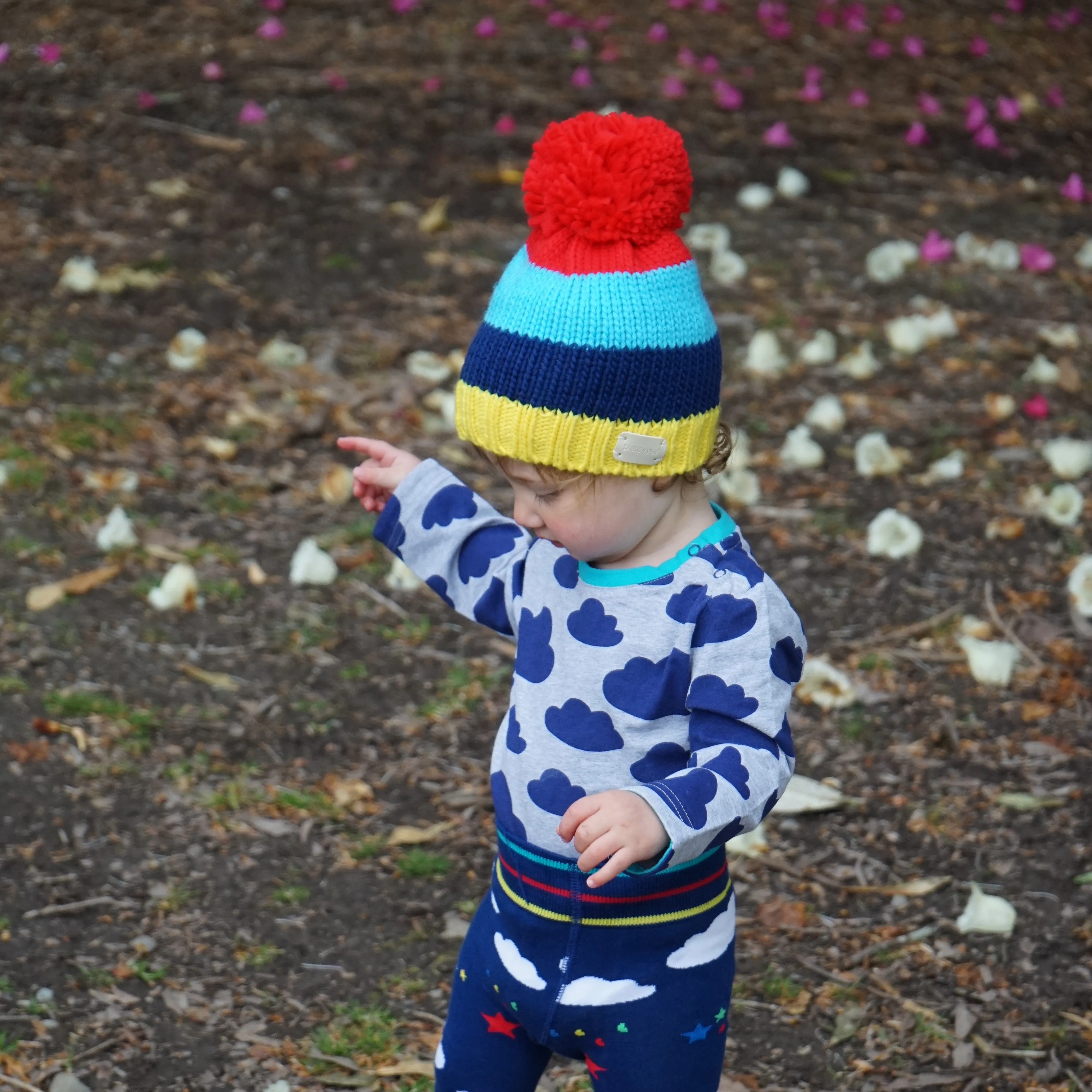 Blade & Rose Bright Stripe Bobble Hat