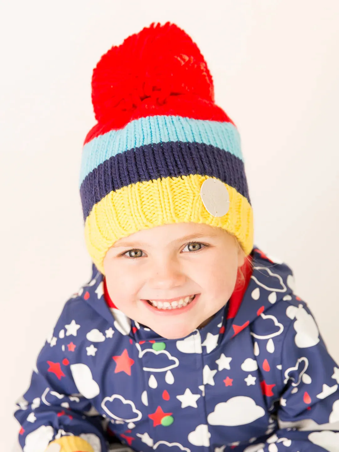 Blade & Rose Bright Stripe Bobble Hat