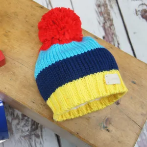 Blade & Rose Bright Stripe Bobble Hat