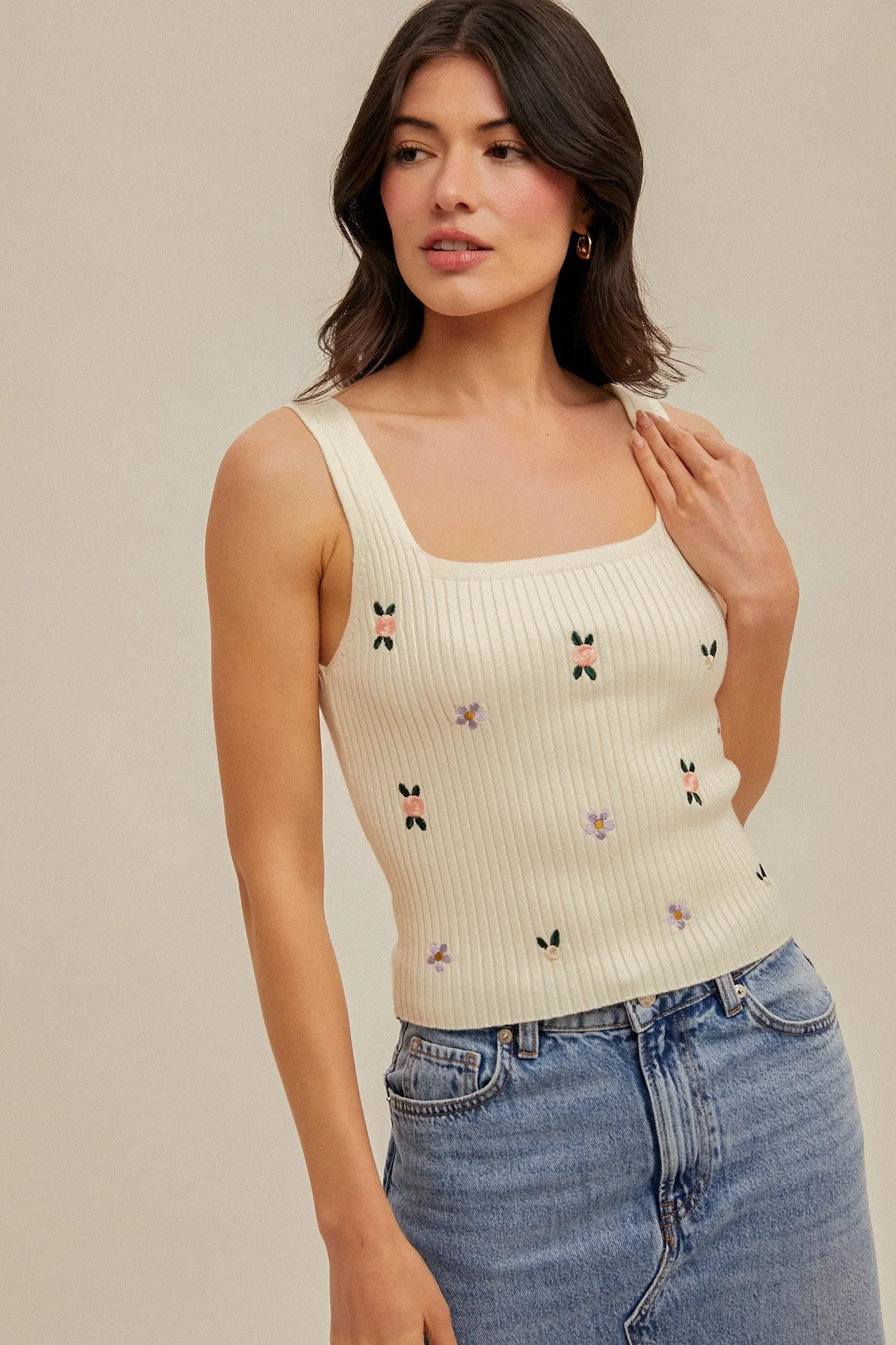 Bloom Stitch Tank