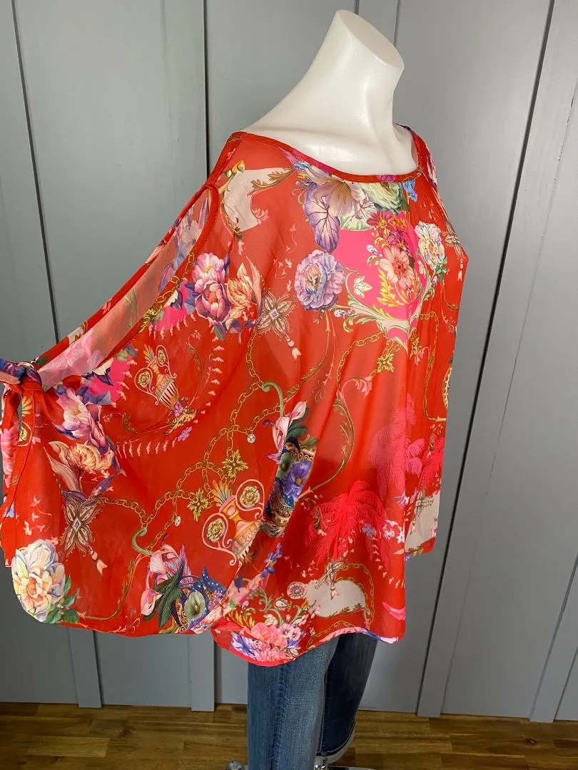 BNWT Red floral IvyBlu Tops, 12