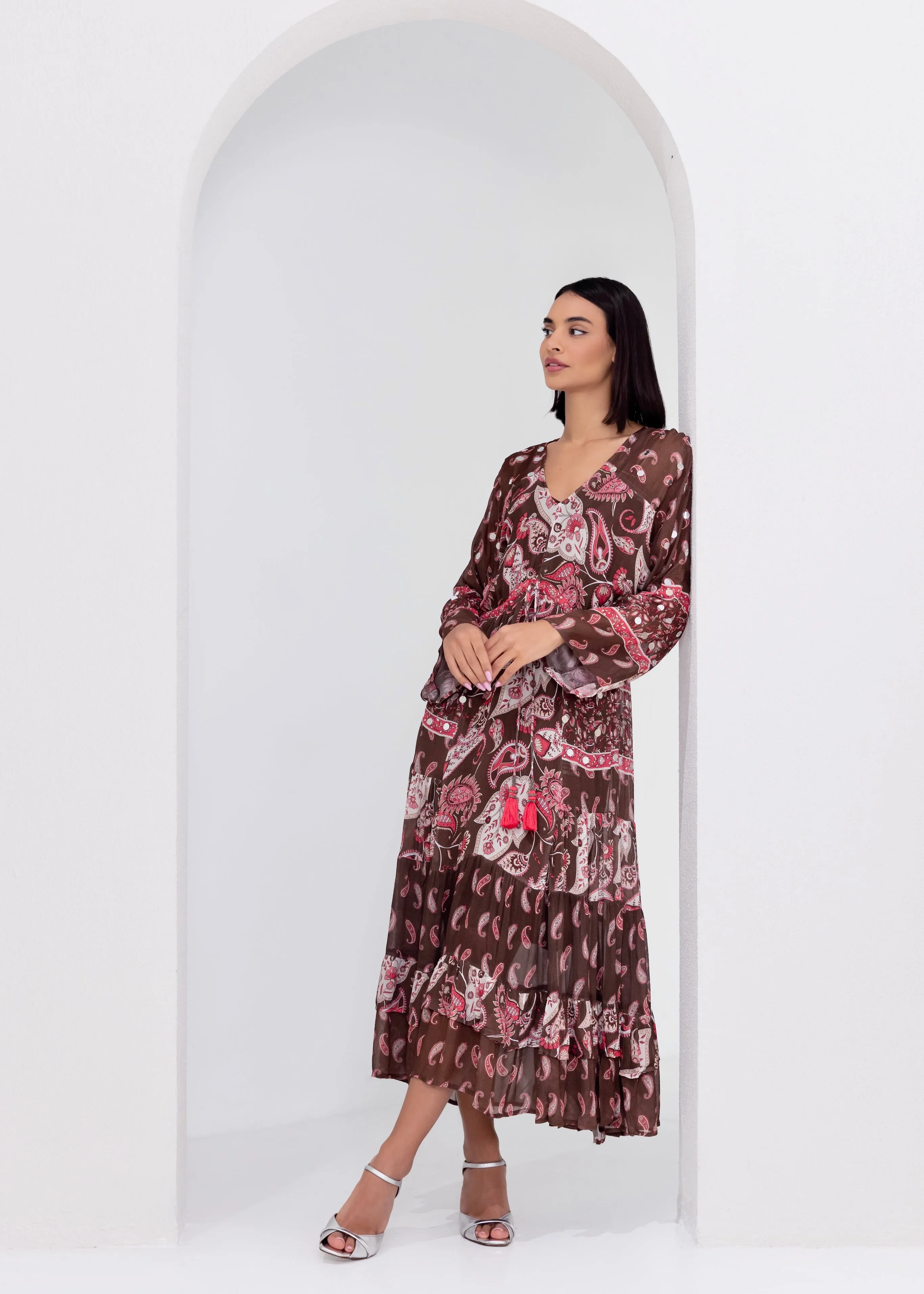 BOHO BABE DRESS - BROWN