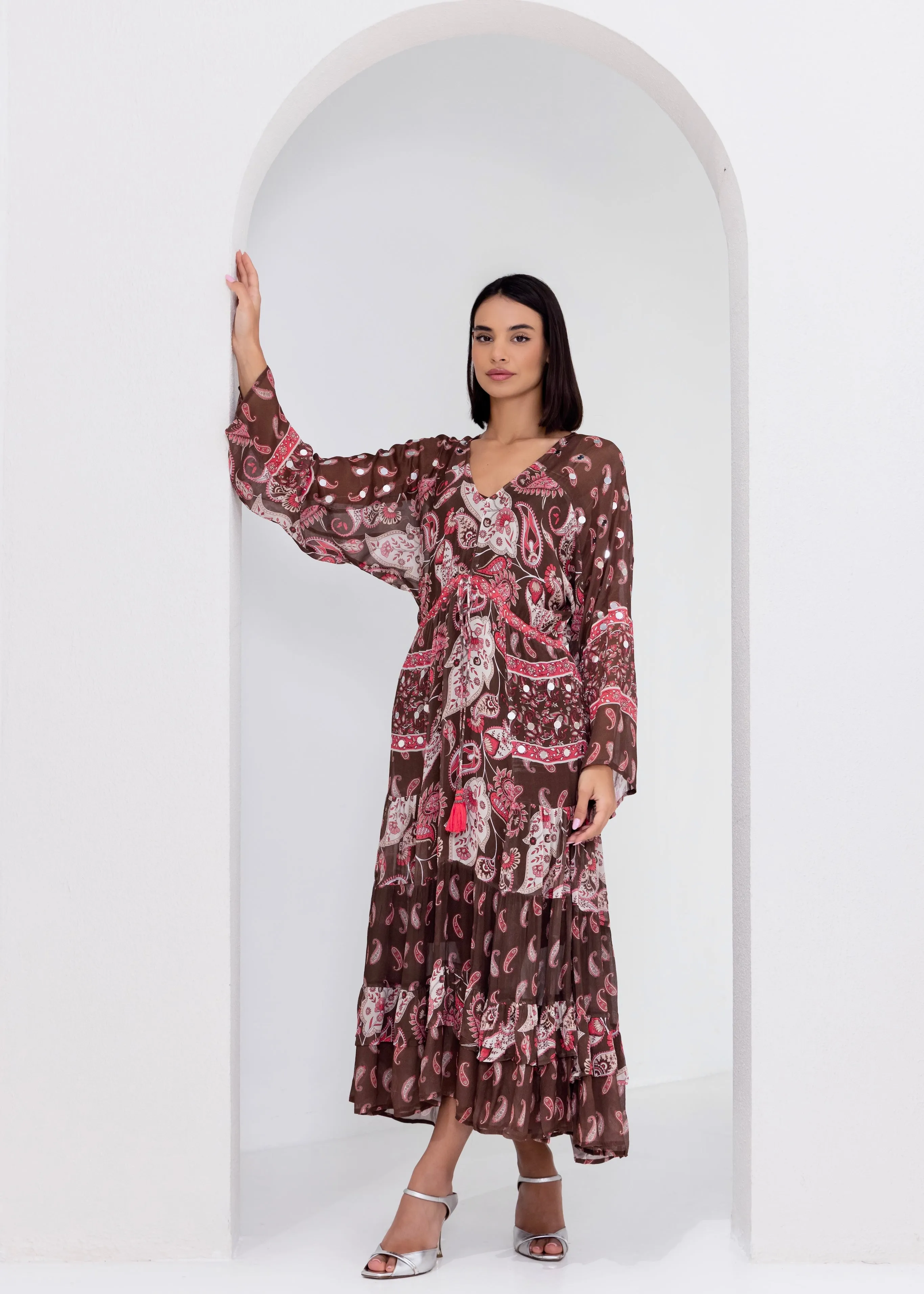 BOHO BABE DRESS - BROWN
