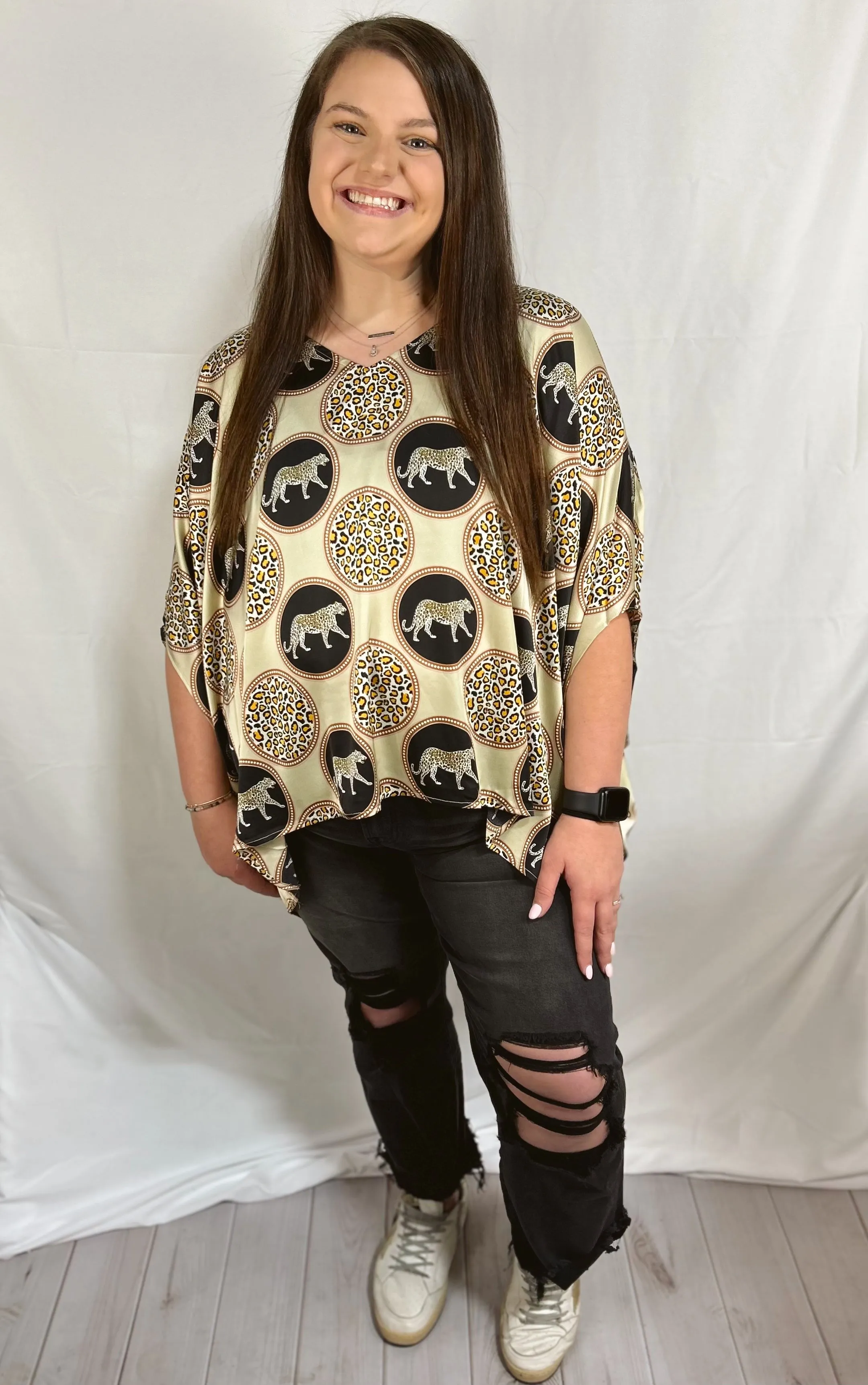 Brooke Leopard Top