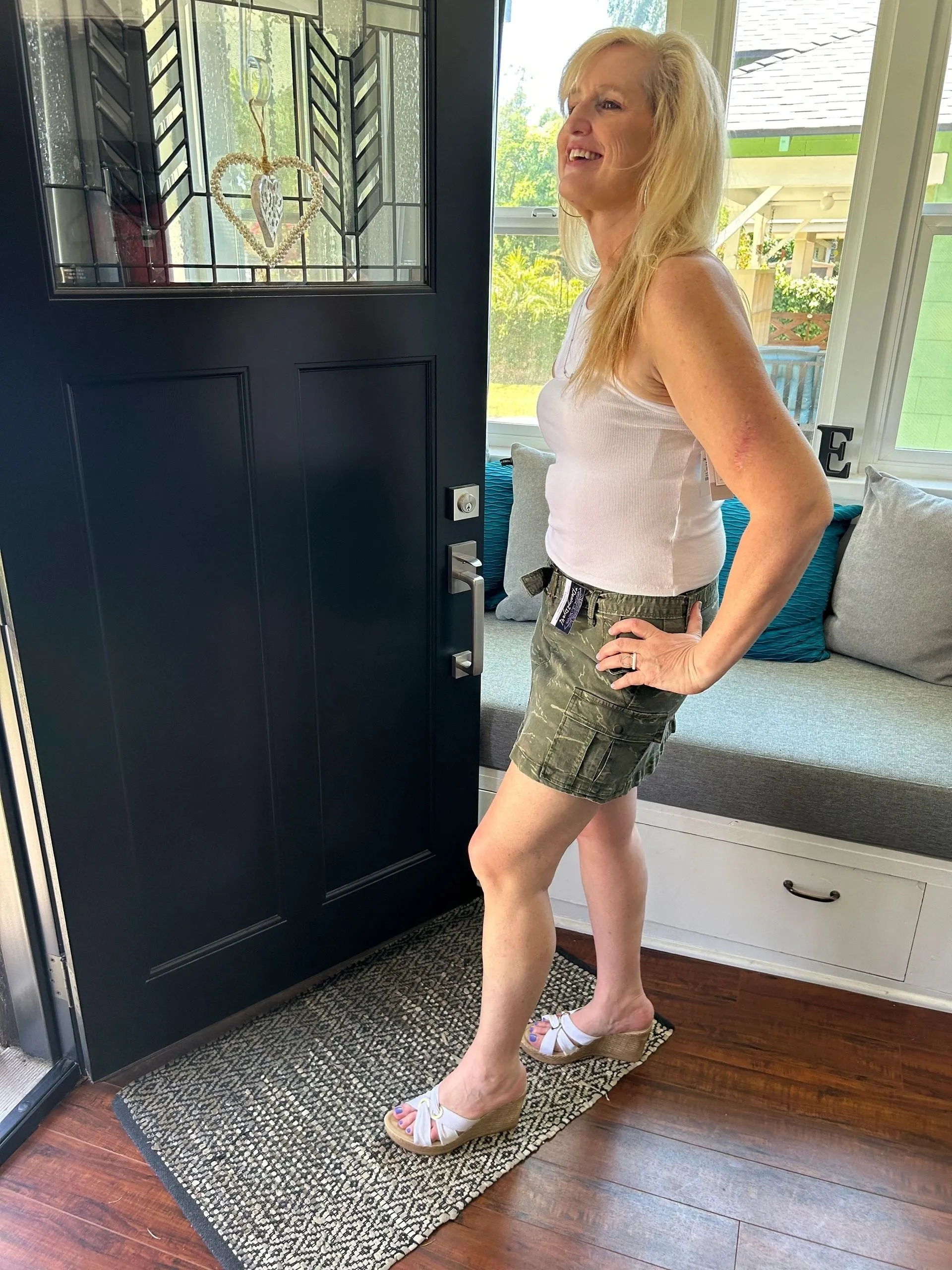 Camo Cargo Mini Skirt
