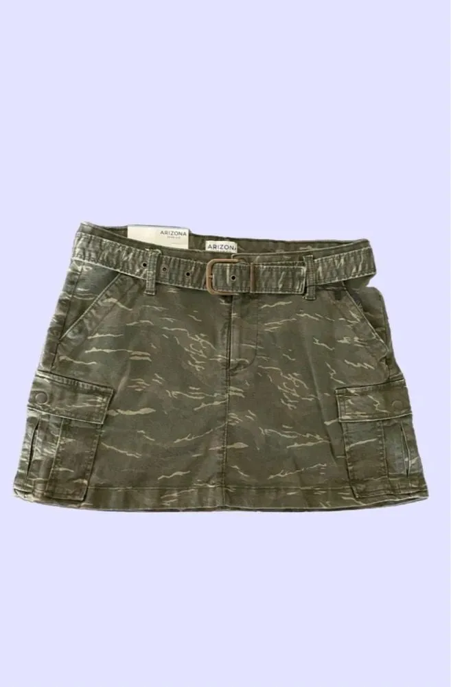 Camo Cargo Mini Skirt