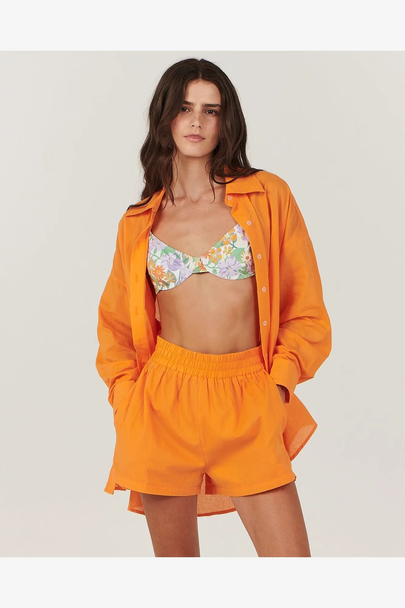 CHARLIE HOLIDAY CASEY SHORT - ORANGE