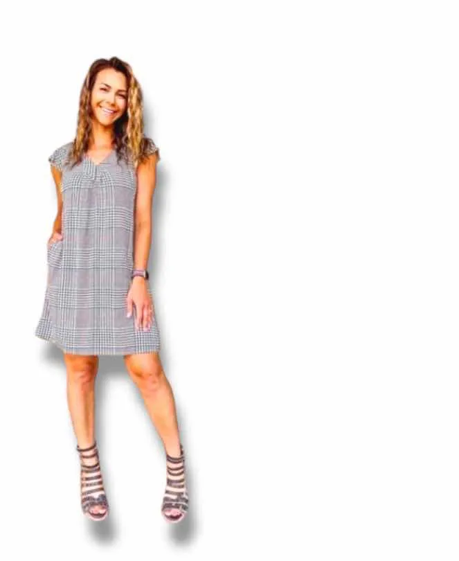 Chaylin - Cream Black Red Plaid