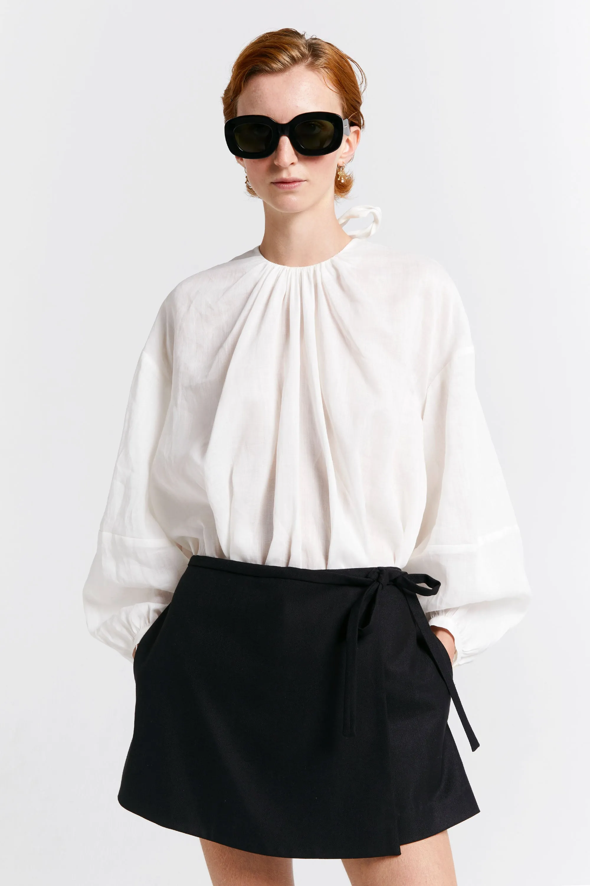 Cherished Wrap Skort Black