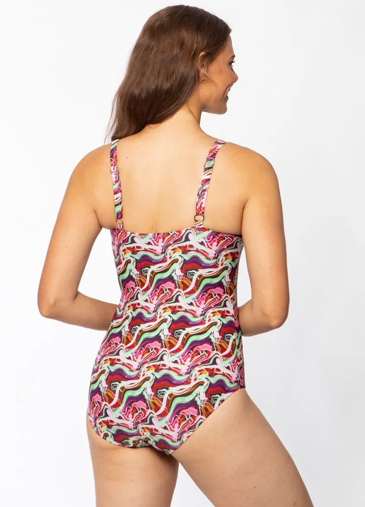 Chlorine Resistant Swimsuit - Psychedelic New Wave